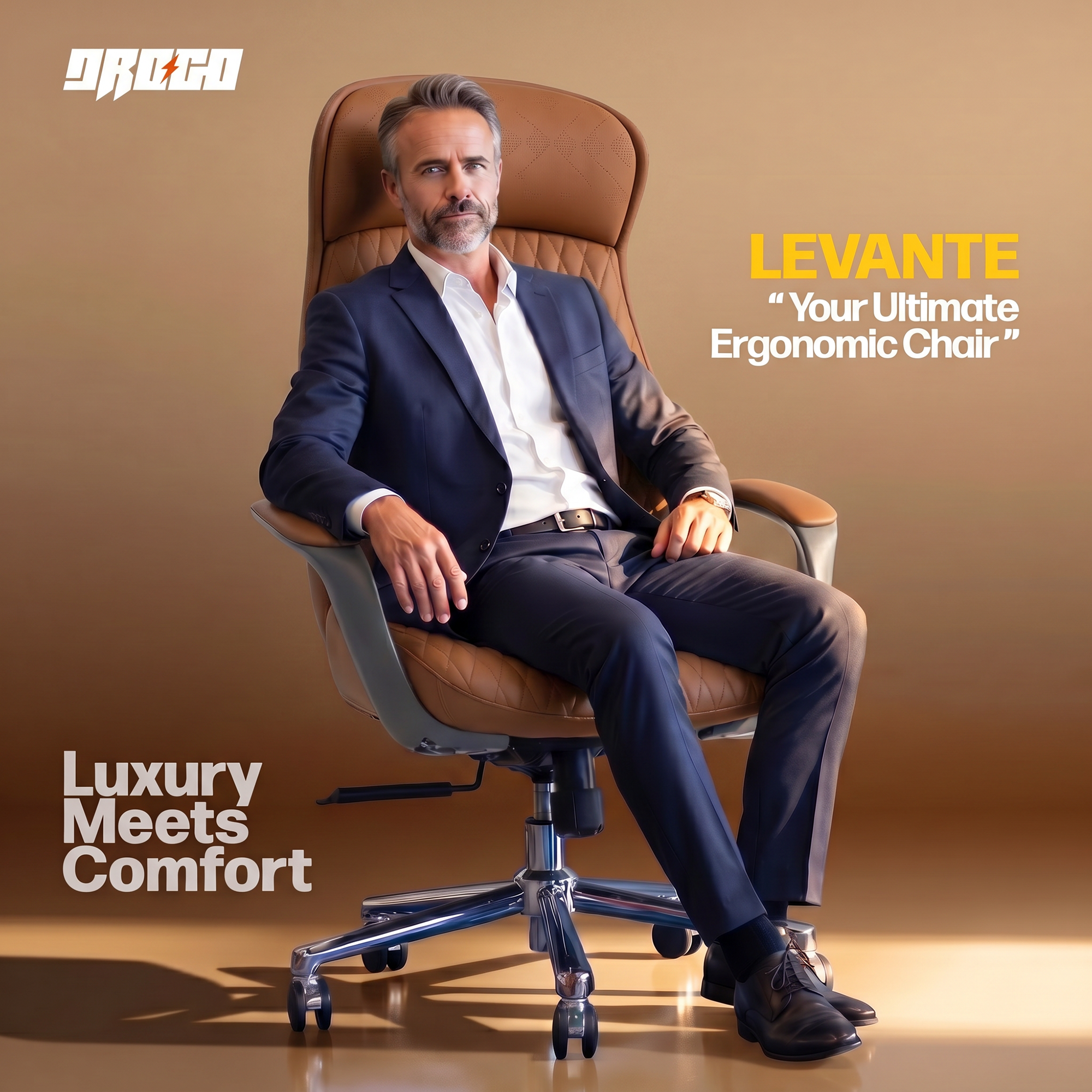 Drogo Levente Premium Ergonomic Office Chair for Work