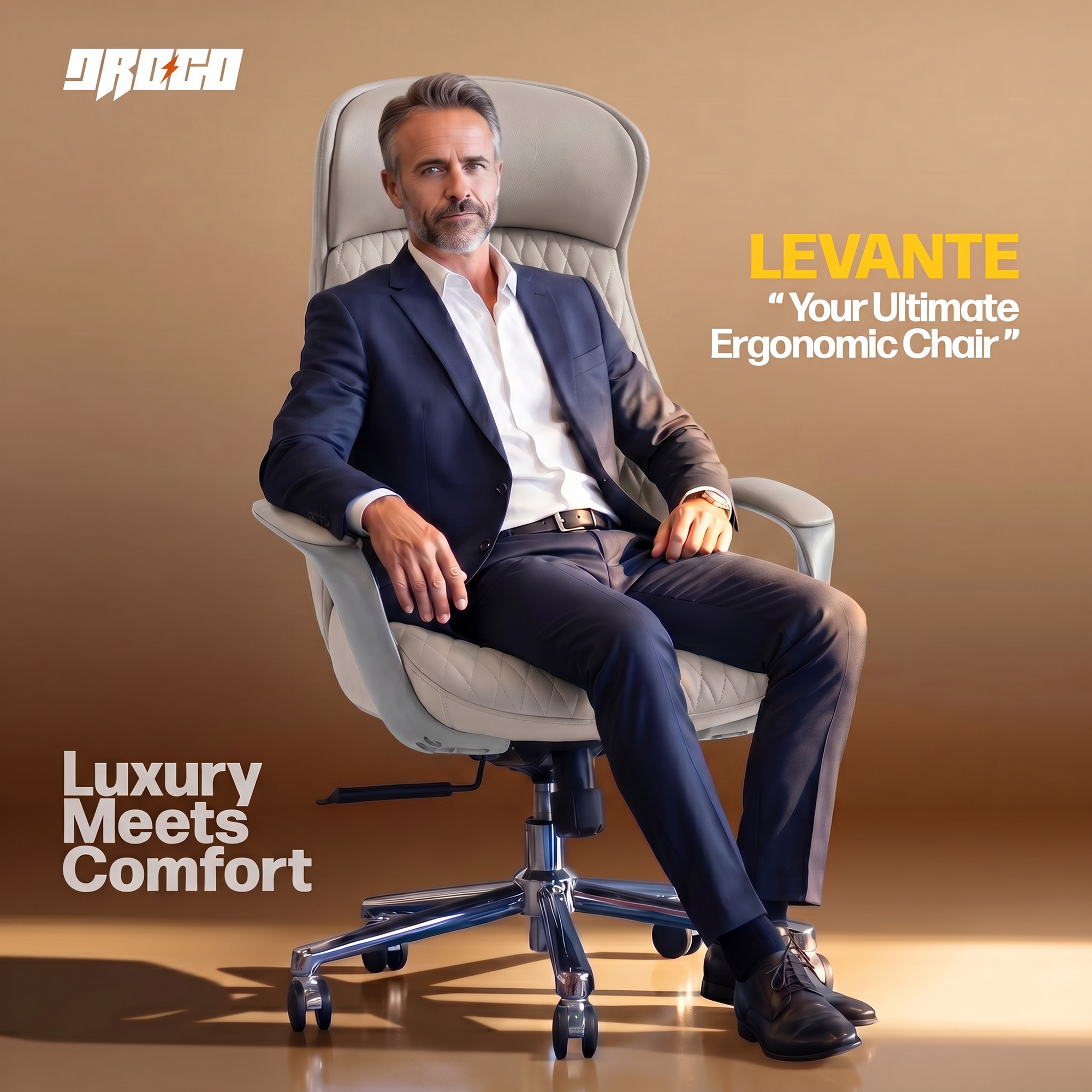 Drogo Levente Premium Ergonomic Office Chair for Work