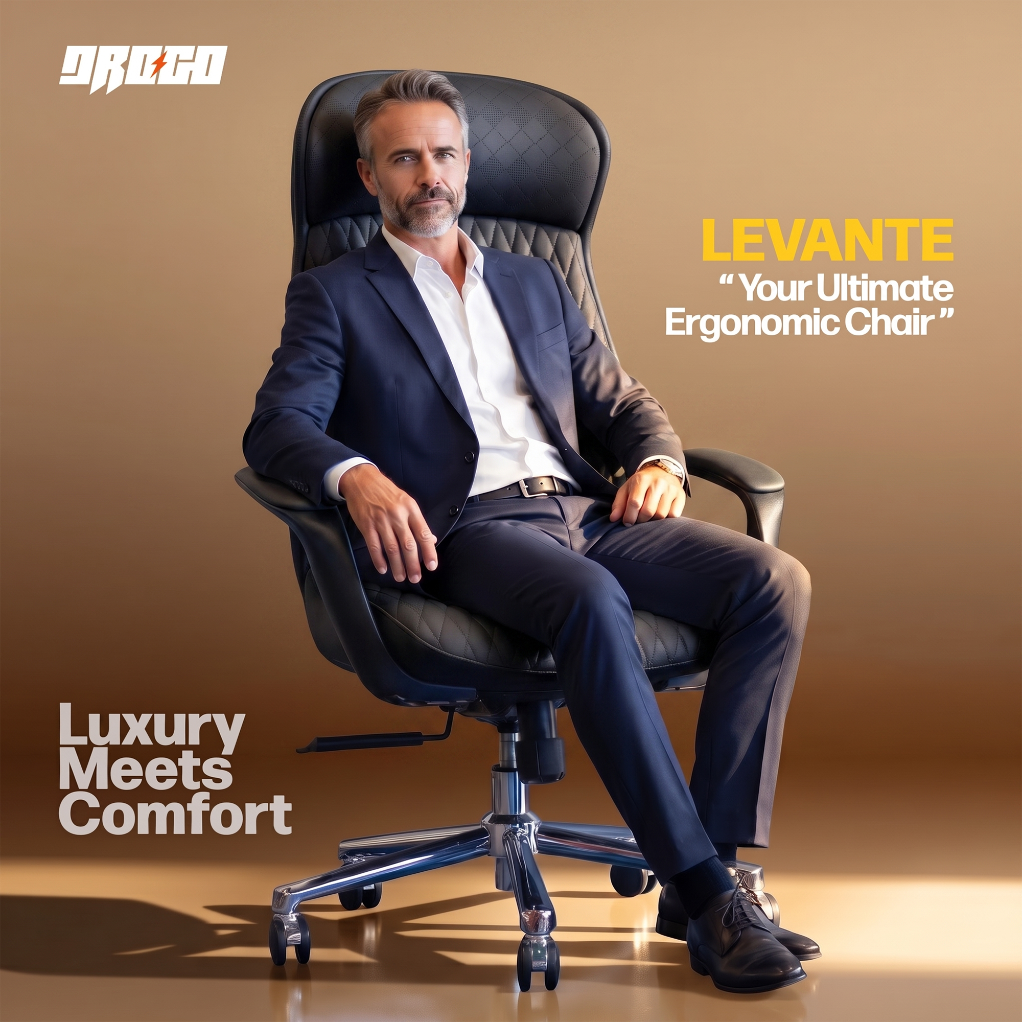 Drogo Levente Premium Ergonomic Office Chair for Work