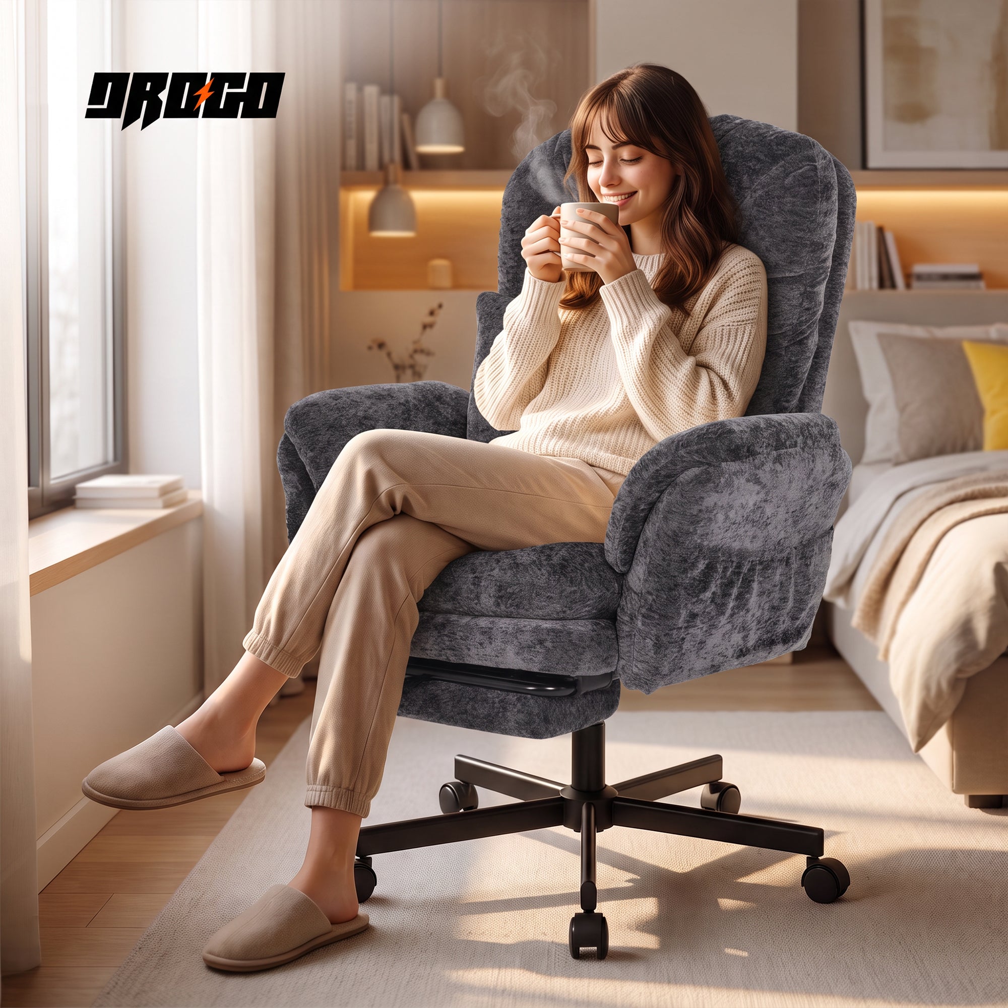 cross legged office chair.