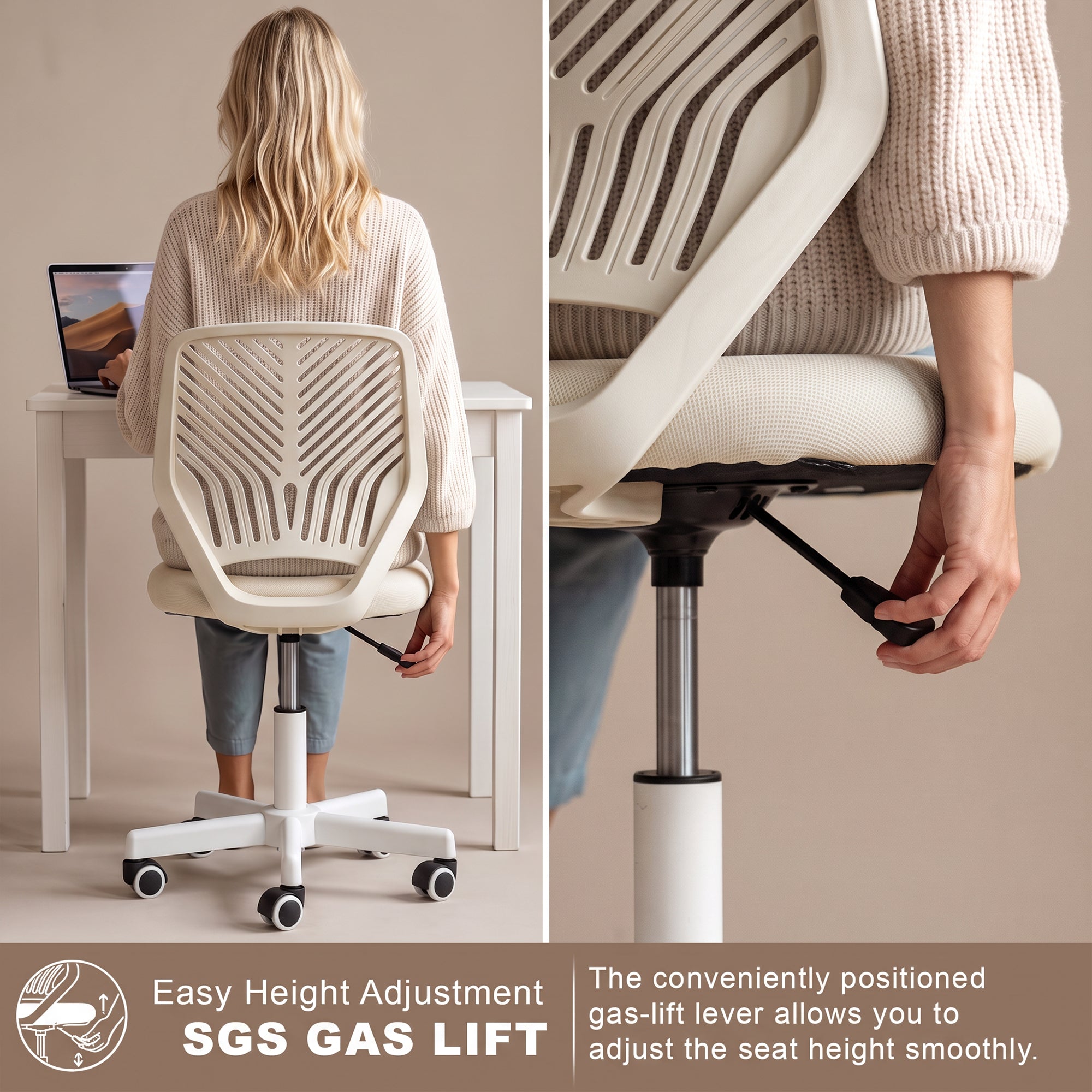 Drogo Ergonomic Small Study Computer Chairs for Girls Boys Teens