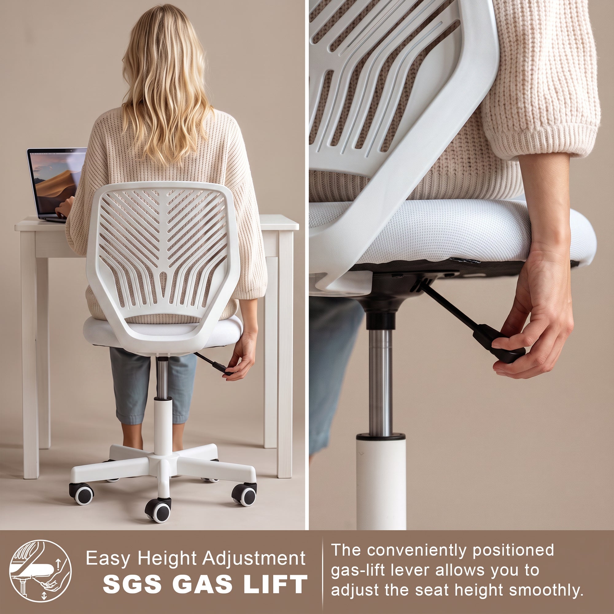 Drogo Ergonomic Small Study Computer Chairs for Girls Boys Teens