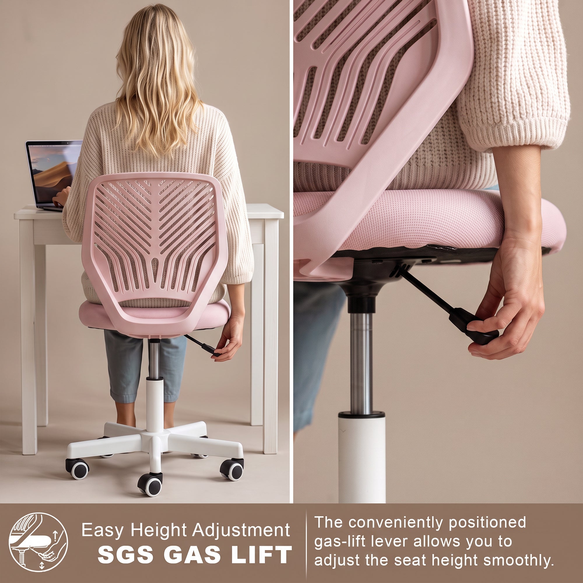 Drogo Ergonomic Small Study Computer Chairs for Girls Boys Teens
