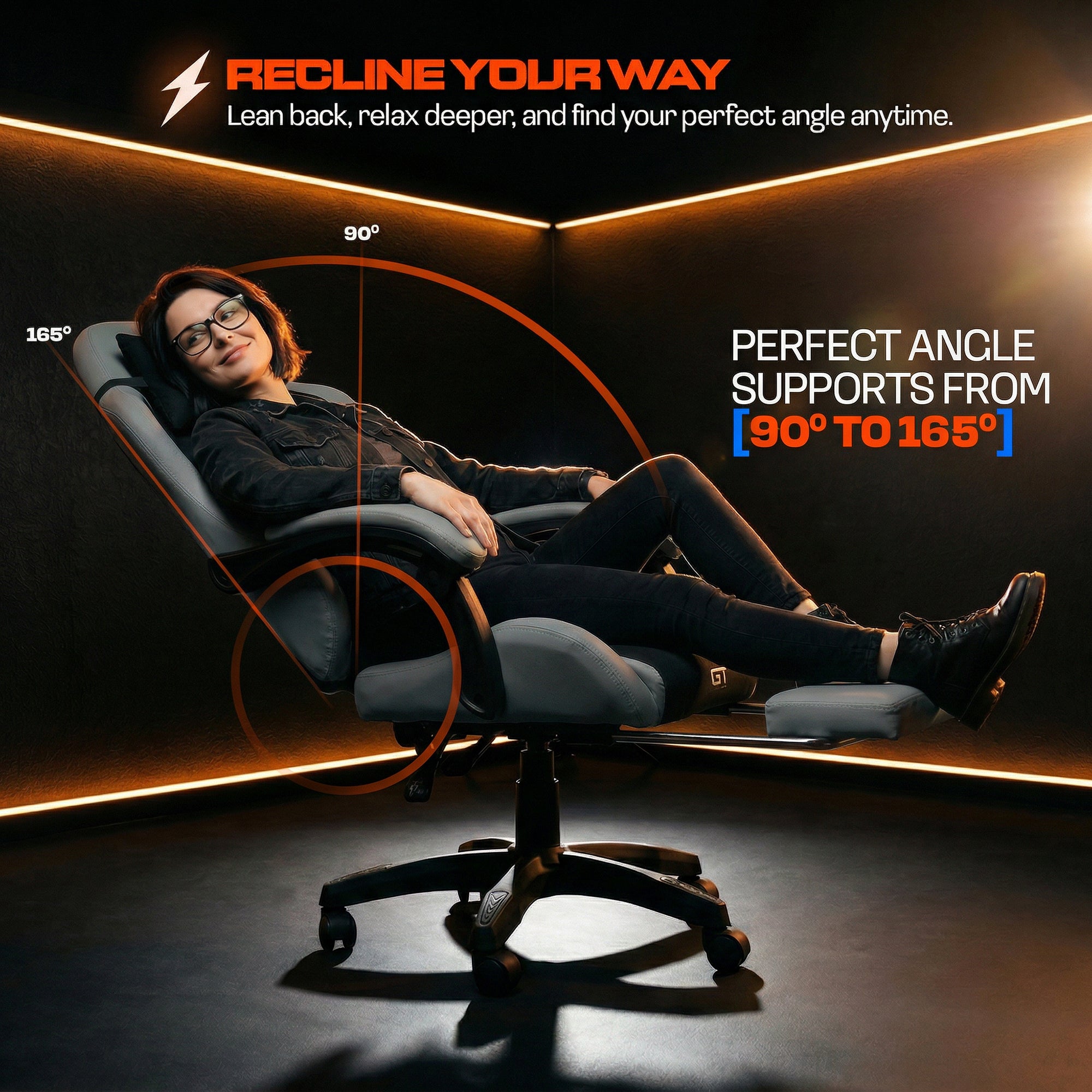 Drogo Aura Ergonomic Gaming Chair with Premium PU Leather Fabric