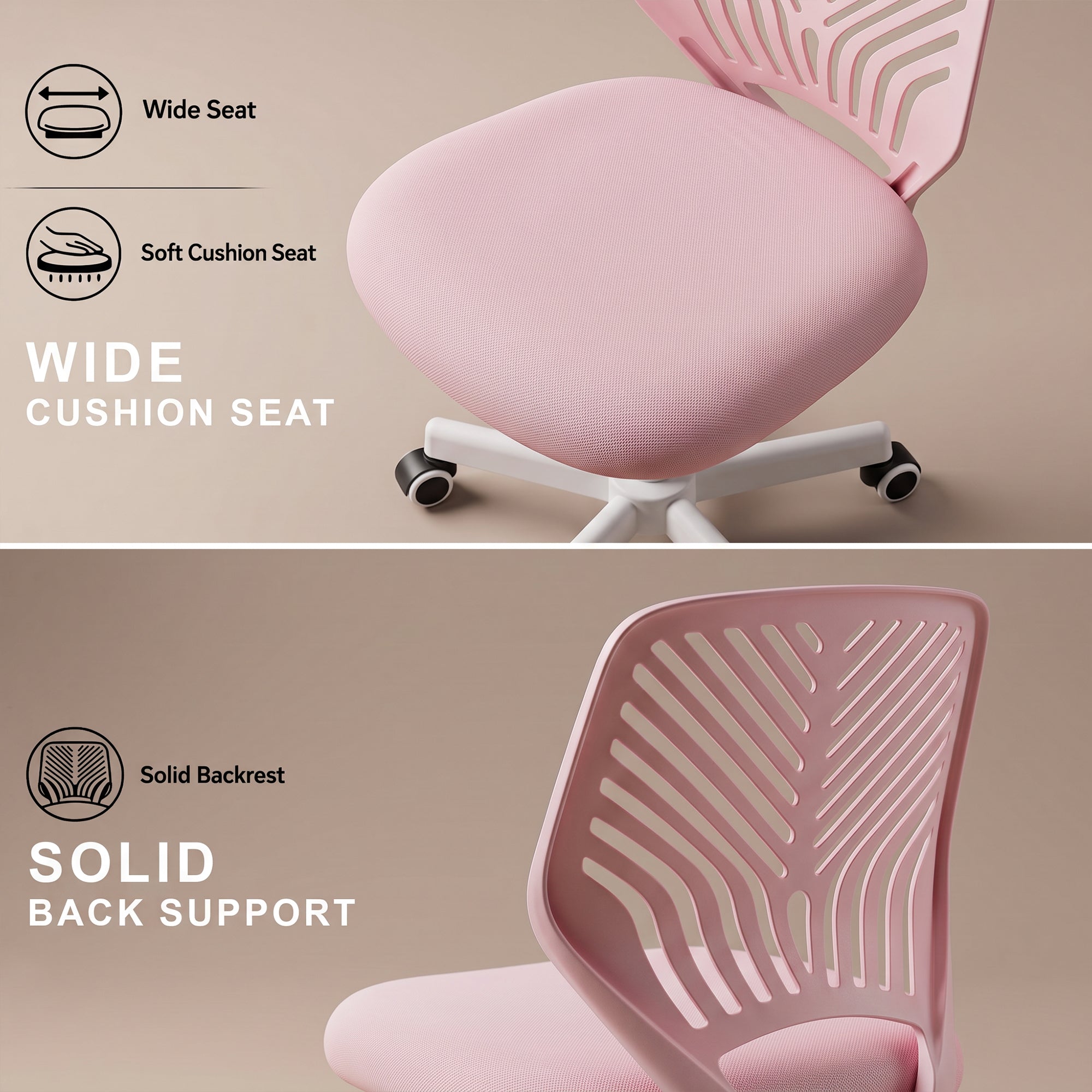 Drogo Ergonomic Small Study Computer Chairs for Girls Boys Teens