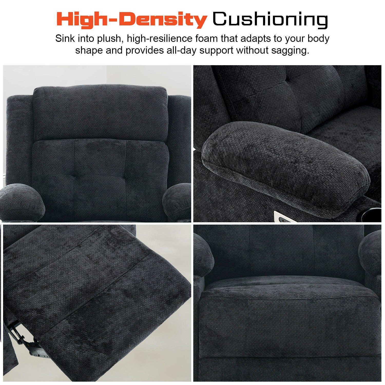 Drogo Luxora Zero Gravity Electric Motorised Single Seater Recliner Sofa with Rapid Recline Technology