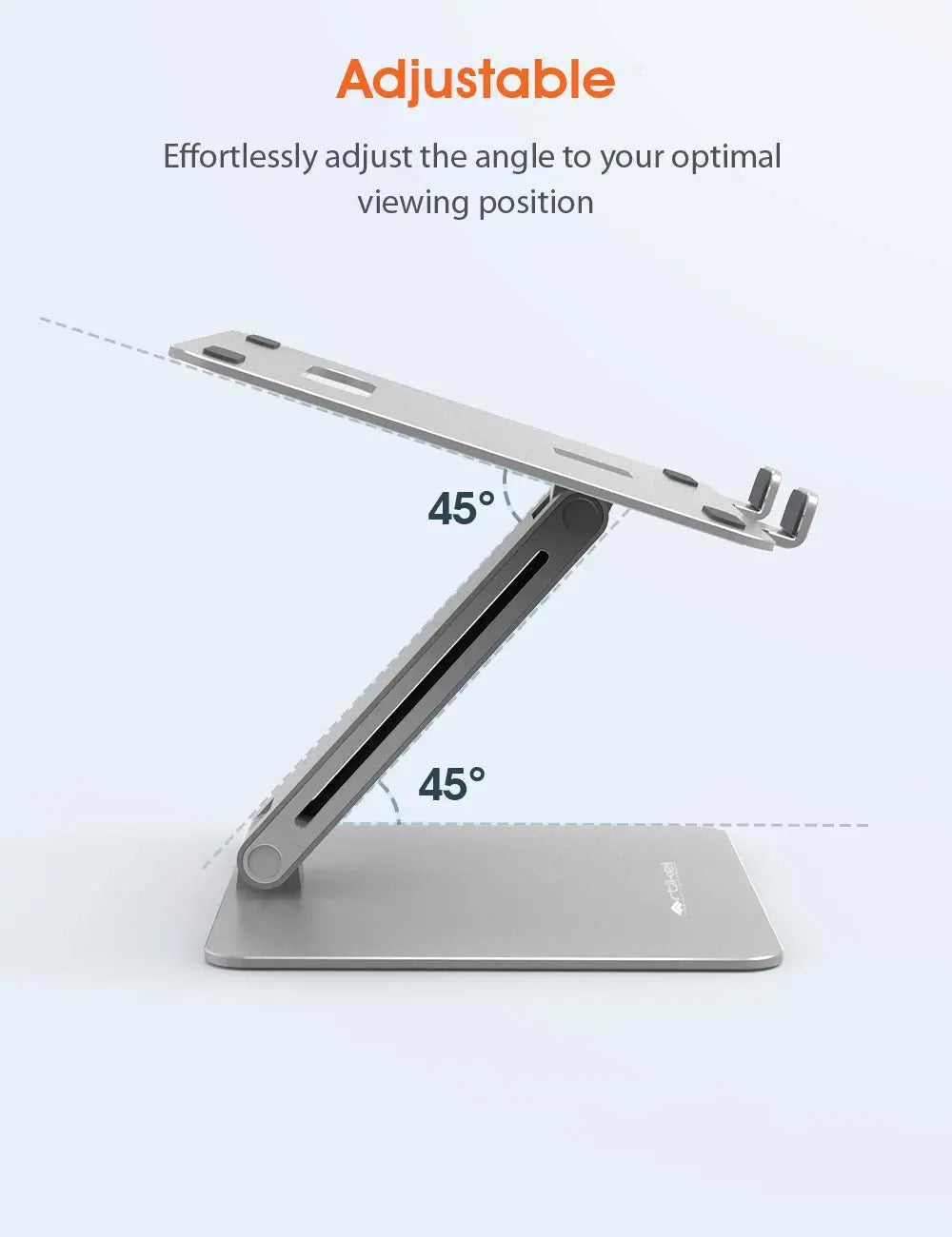 Drogo Uni-Pole Adjustable Laptop Stand Premium Height Adjustable Riser for Desk Drogo India