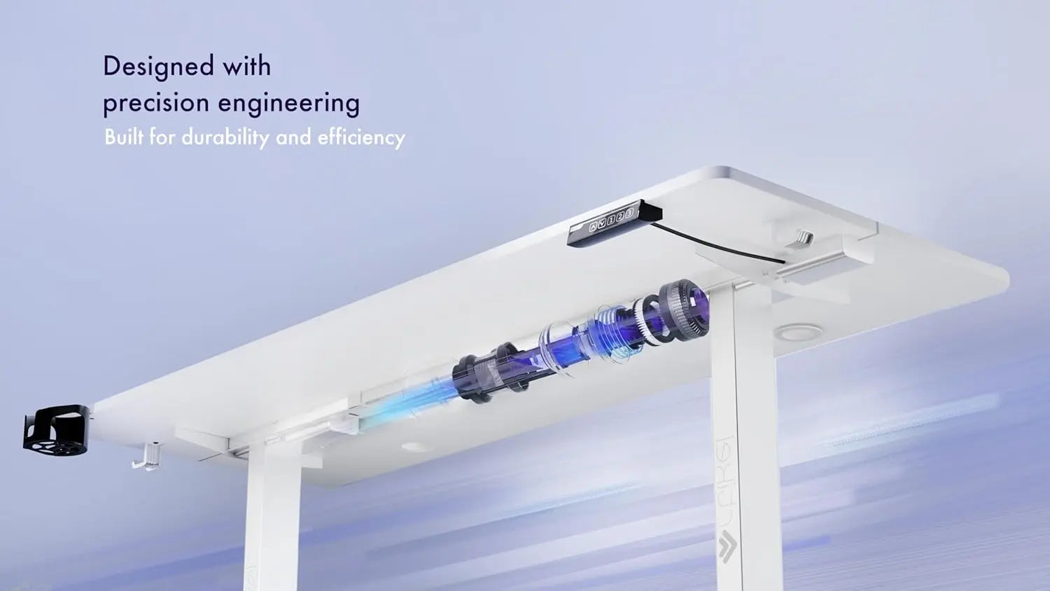 Drogo Eco Electric Height Adjustable Table for Office Work & Home Sit Stand Gaming Desk (100x60cm) Drogo India