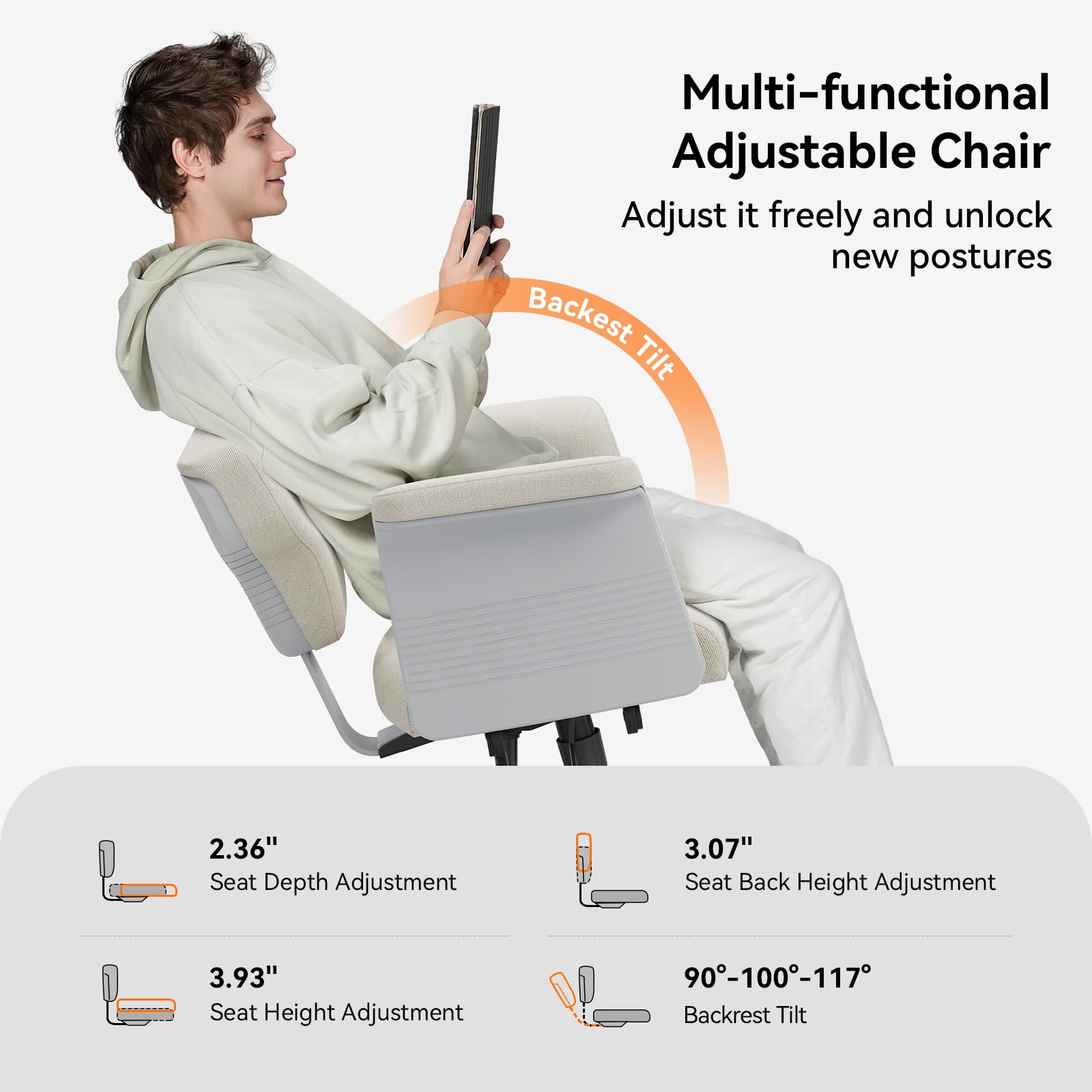 Drogo Freedom-X Multi-Position Cross Legged Office Chair