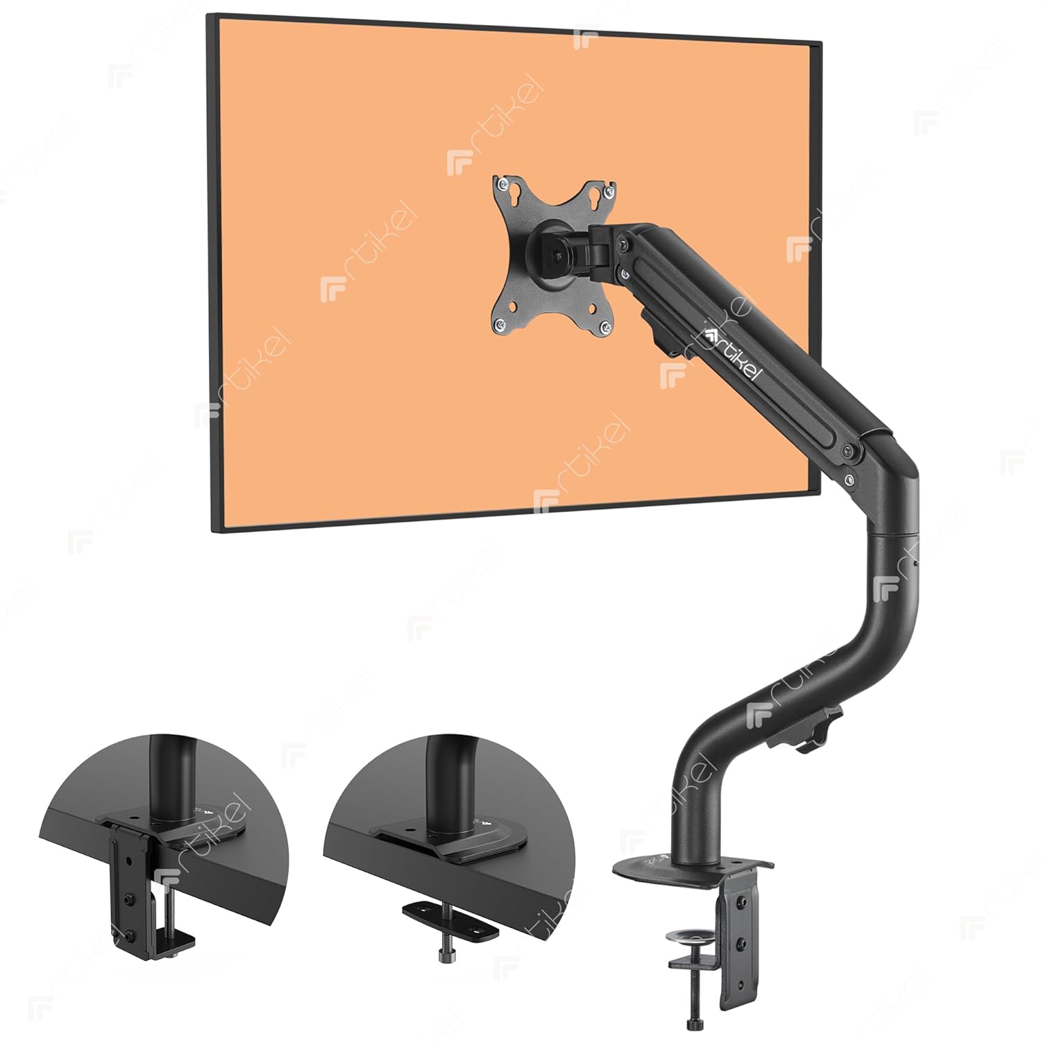 Drogo Artikel Adjustable Monitor Desk Mount - Spring Assisted VESA Arm for Screens up to 32" | Curve Series