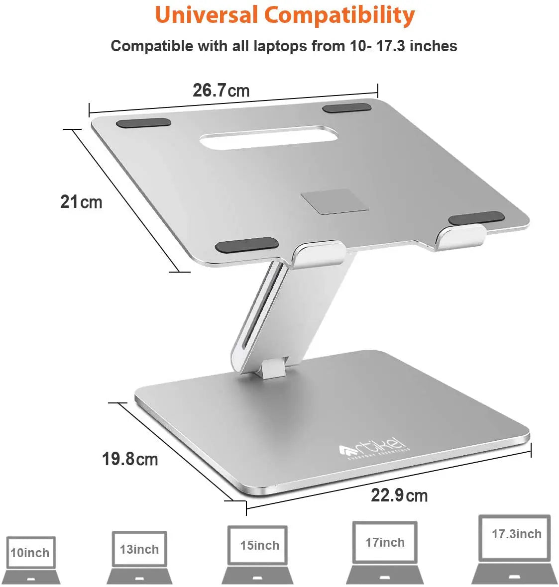 Drogo Uni-Pole Adjustable Laptop Stand Premium Height Adjustable Riser for Desk Drogo India