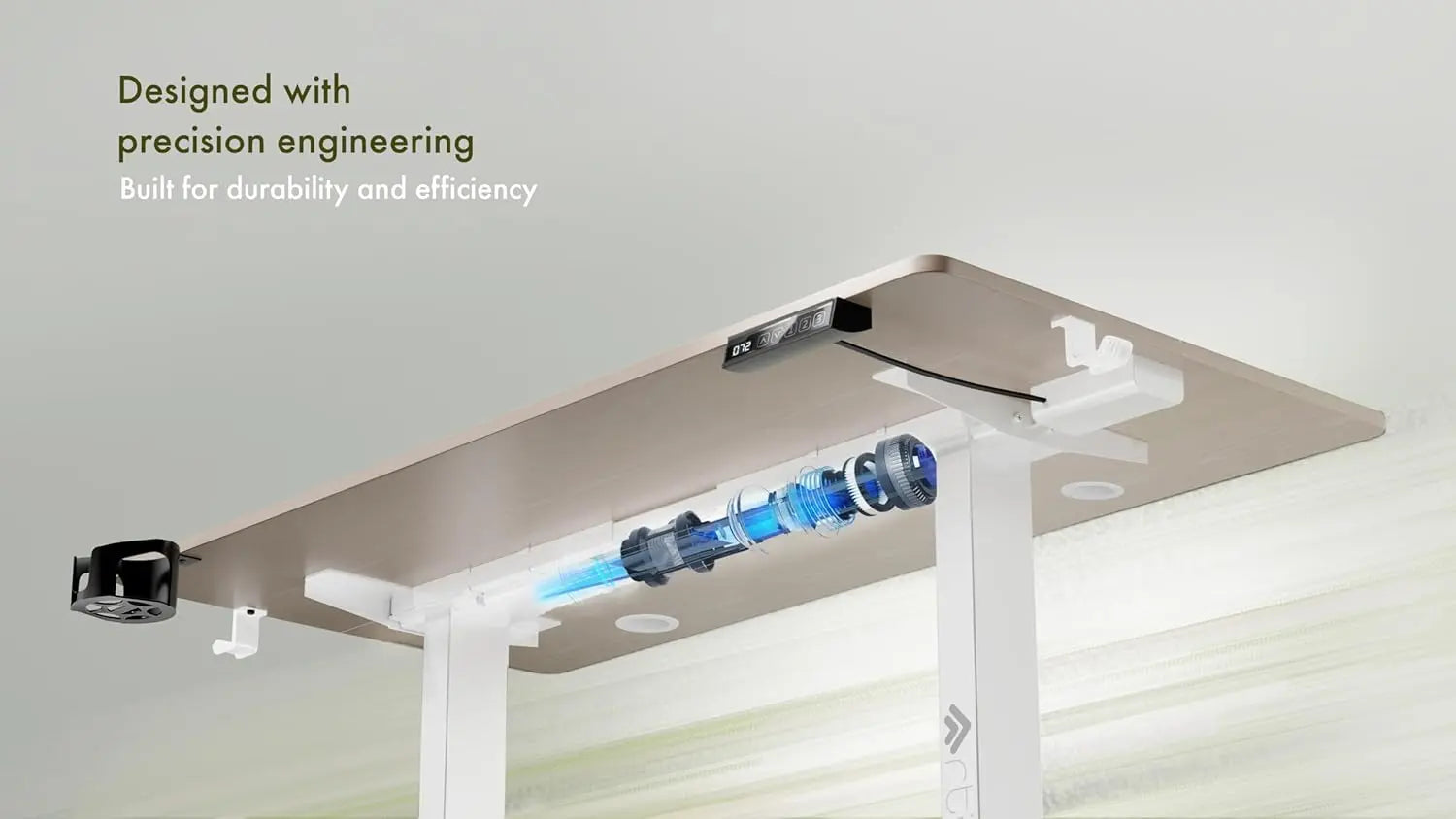 Drogo Eco Electric Height Adjustable Table for Office Work & Home Sit Stand Gaming Desk (100x60cm) Drogo India