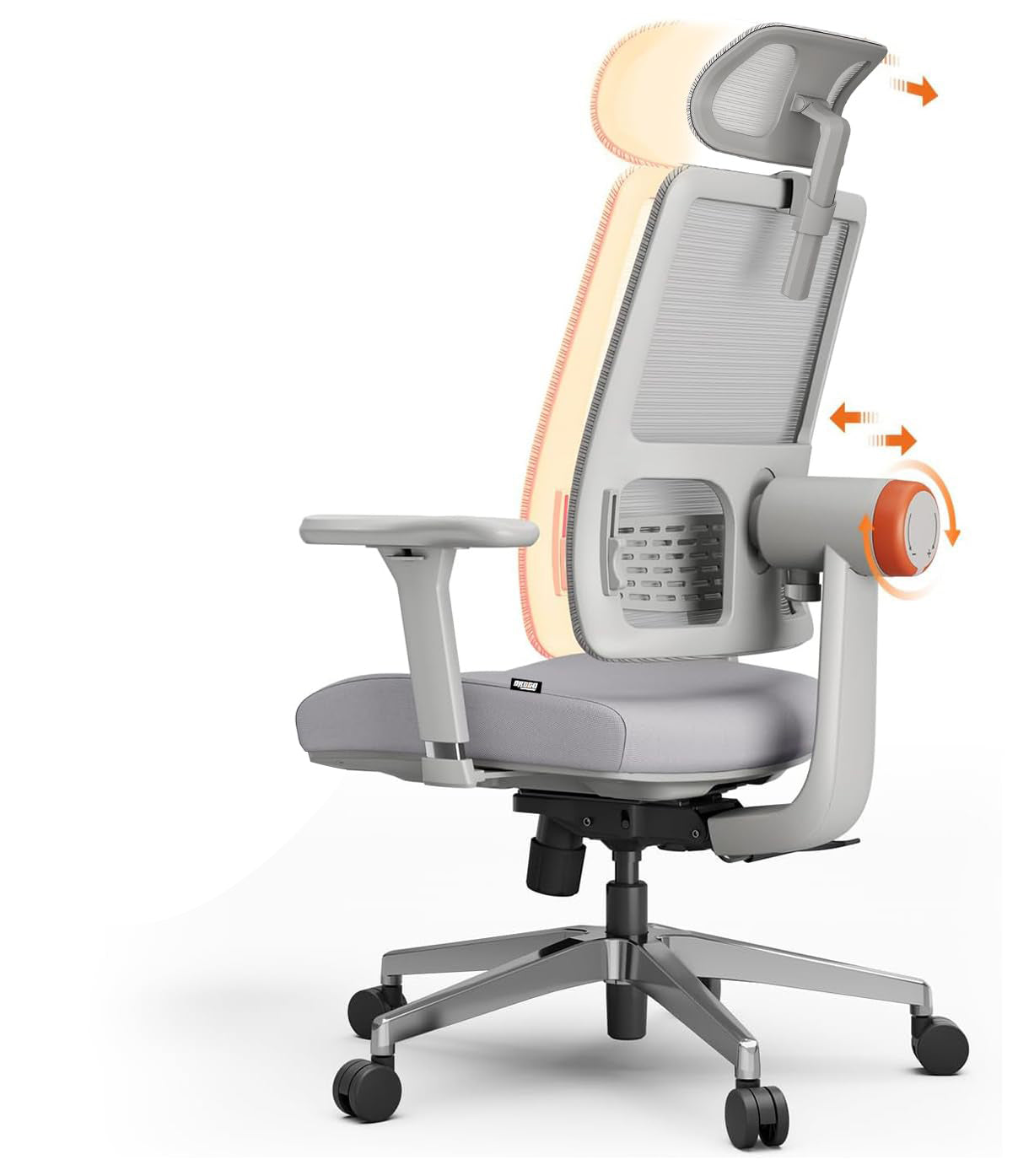 Drogo PosturePro Office Chair for Work from Home, High Back Computer Chair with Adaptive Lumbar Support & Headrest