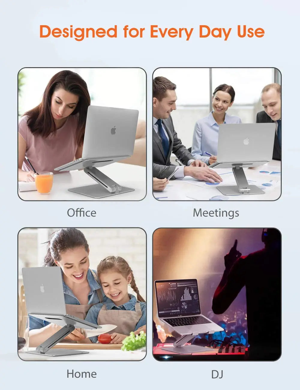 Drogo Uni-Pole Adjustable Laptop Stand Premium Height Adjustable Riser for Desk Drogo India