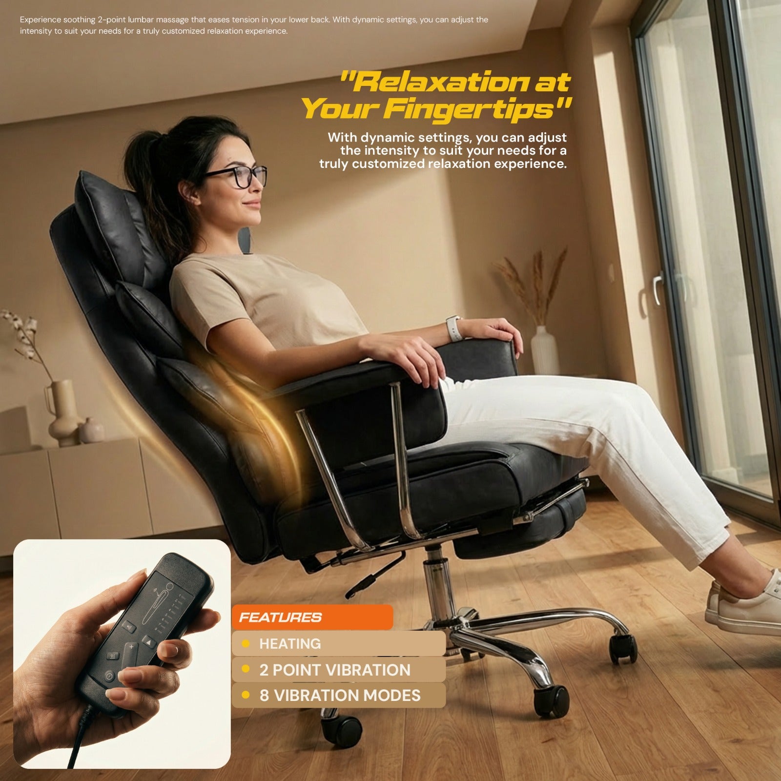 Drogo Monarch X Executive Massage Office Chair with Heat Therapy