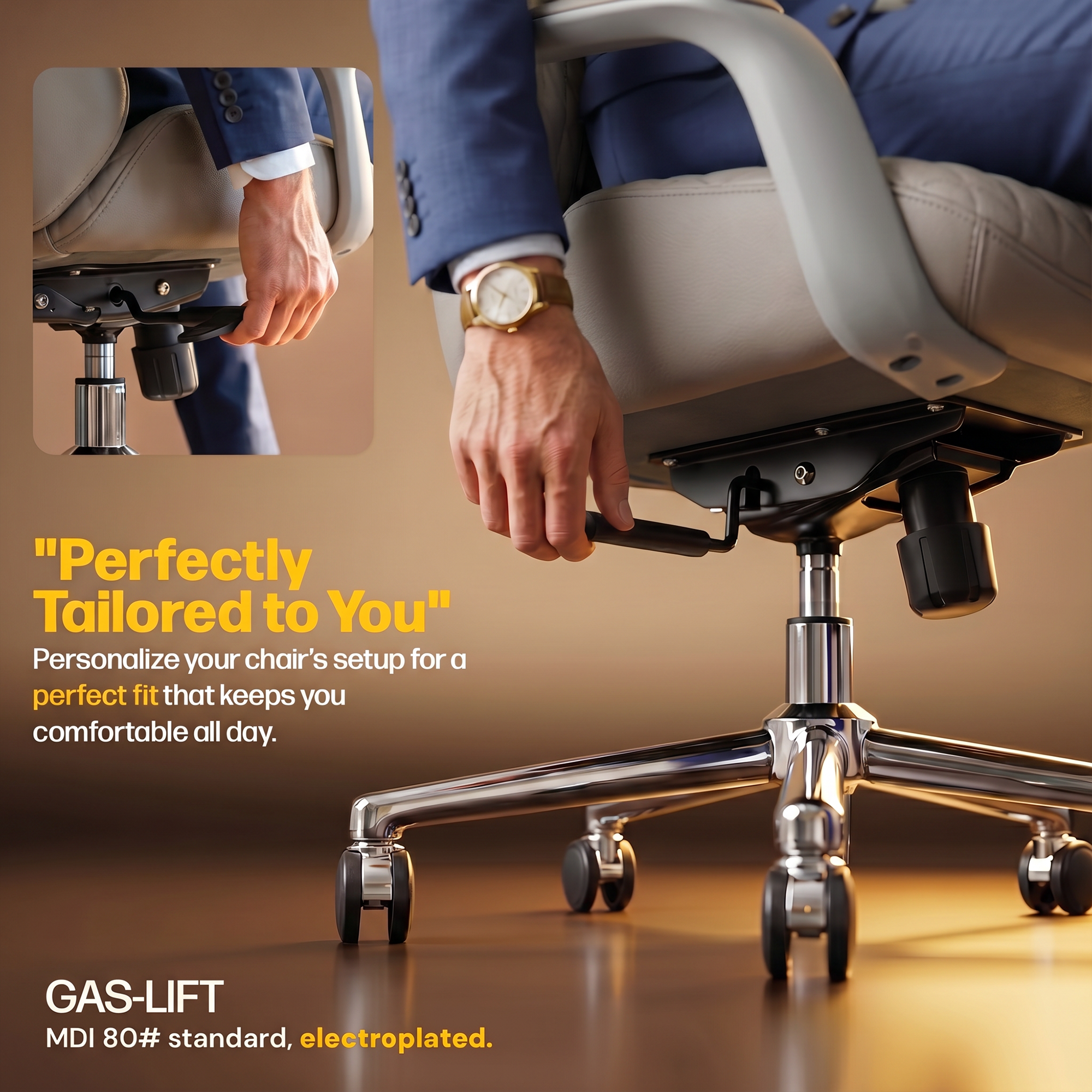 Drogo Levente Premium Ergonomic Office Chair for Work