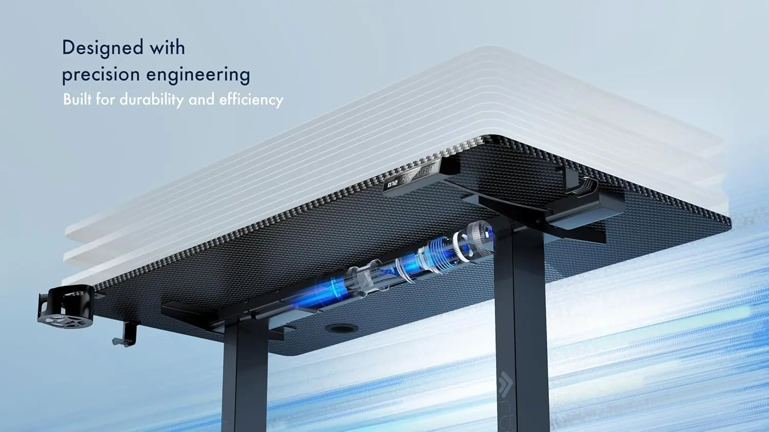 Drogo Eco Electric Height Adjustable Table for Office Work & Home Sit Stand Gaming Desk (100x60cm) Drogo India