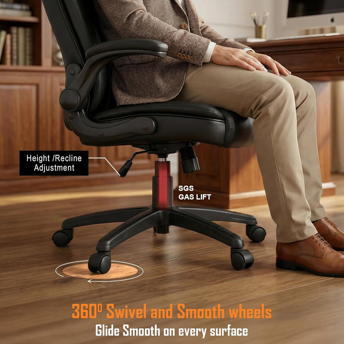 Drogo Dominus Ergonomic Leather Office Chair
