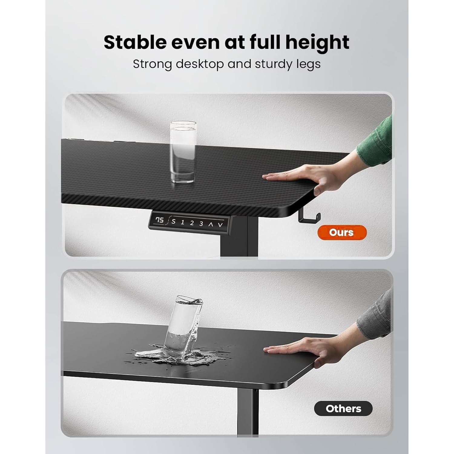 Drogo Artidesk Lite X-Large Electric Height Adjustable Table for Office & Home (160x75cm)