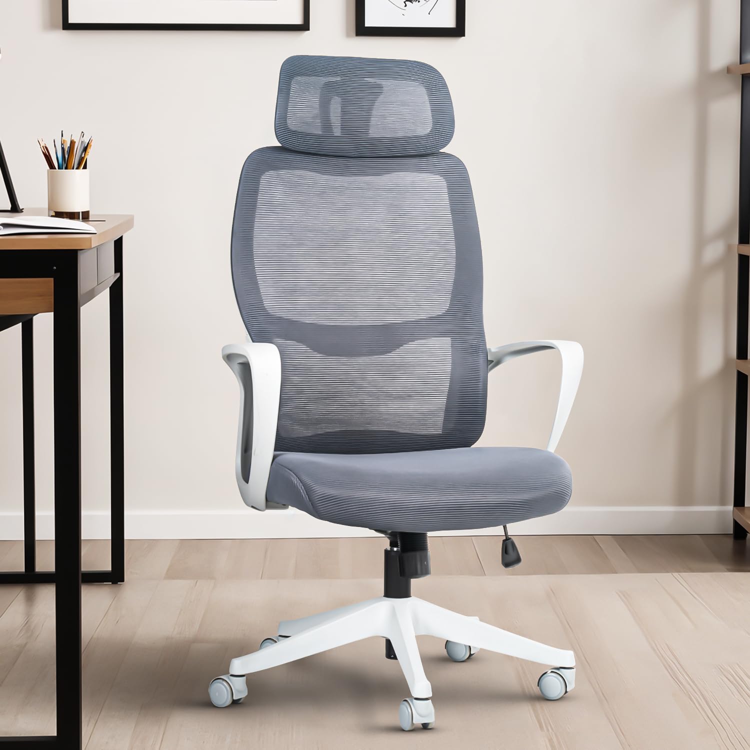 Drogo Ergo Lite Ergonomic Office Chair Armrest, Breathable Mesh, Adjustable Headrest