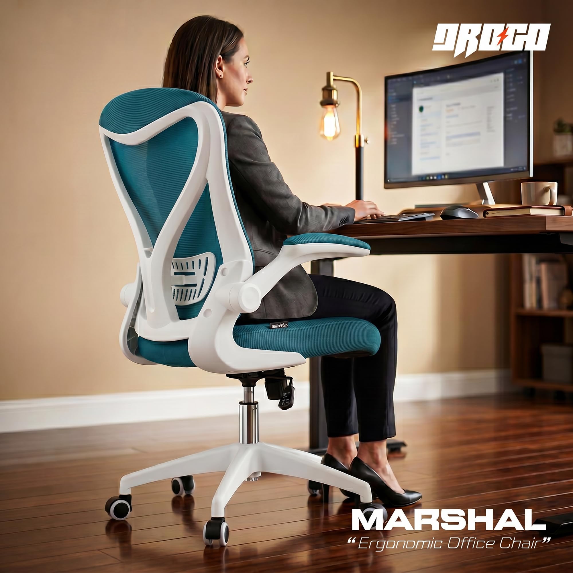 Drogo Marshal Lite Ergonomic Office Chair for Work from Home