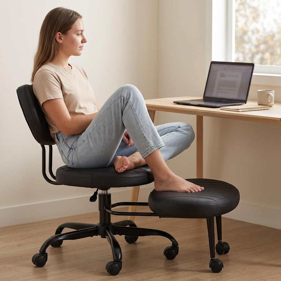 Ergonomic Cross Legged Office Chair 