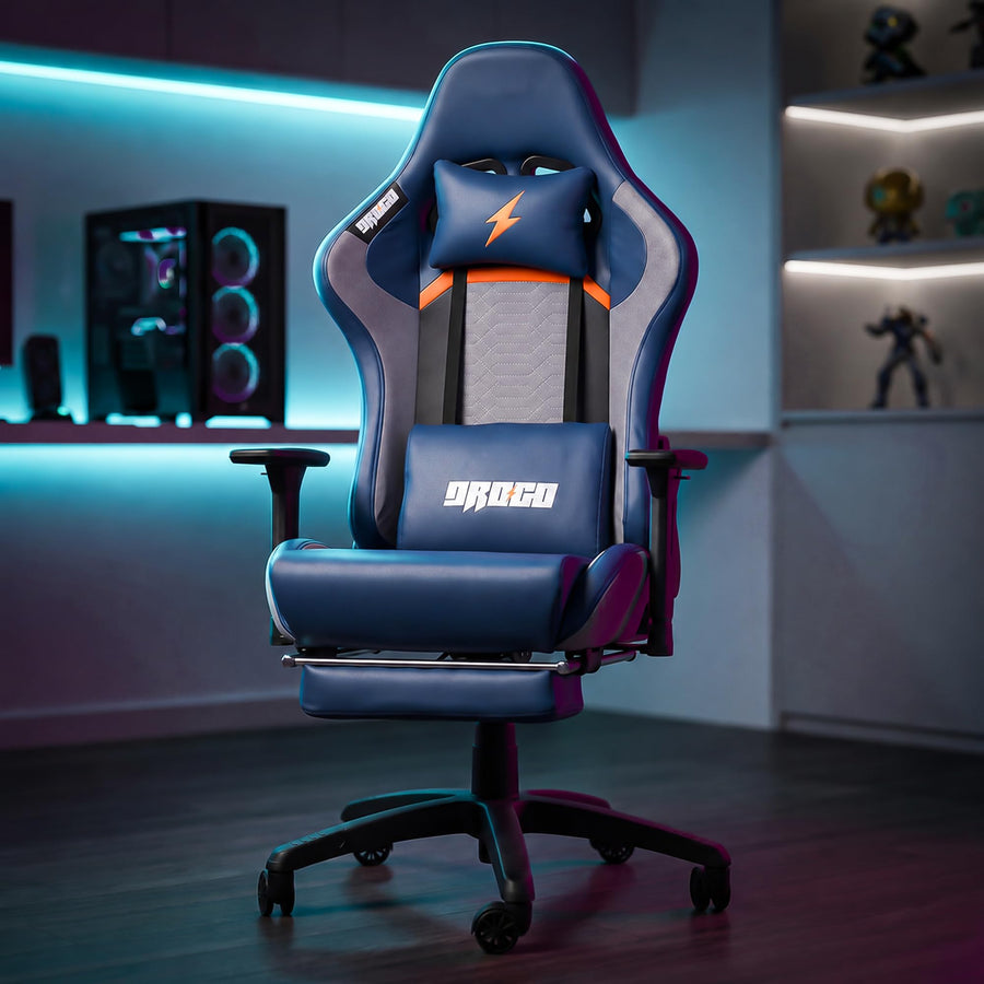 Drogo Racer Pro Series Gaming Chair Computer Chair With Pu Leather, Adjustable Seat