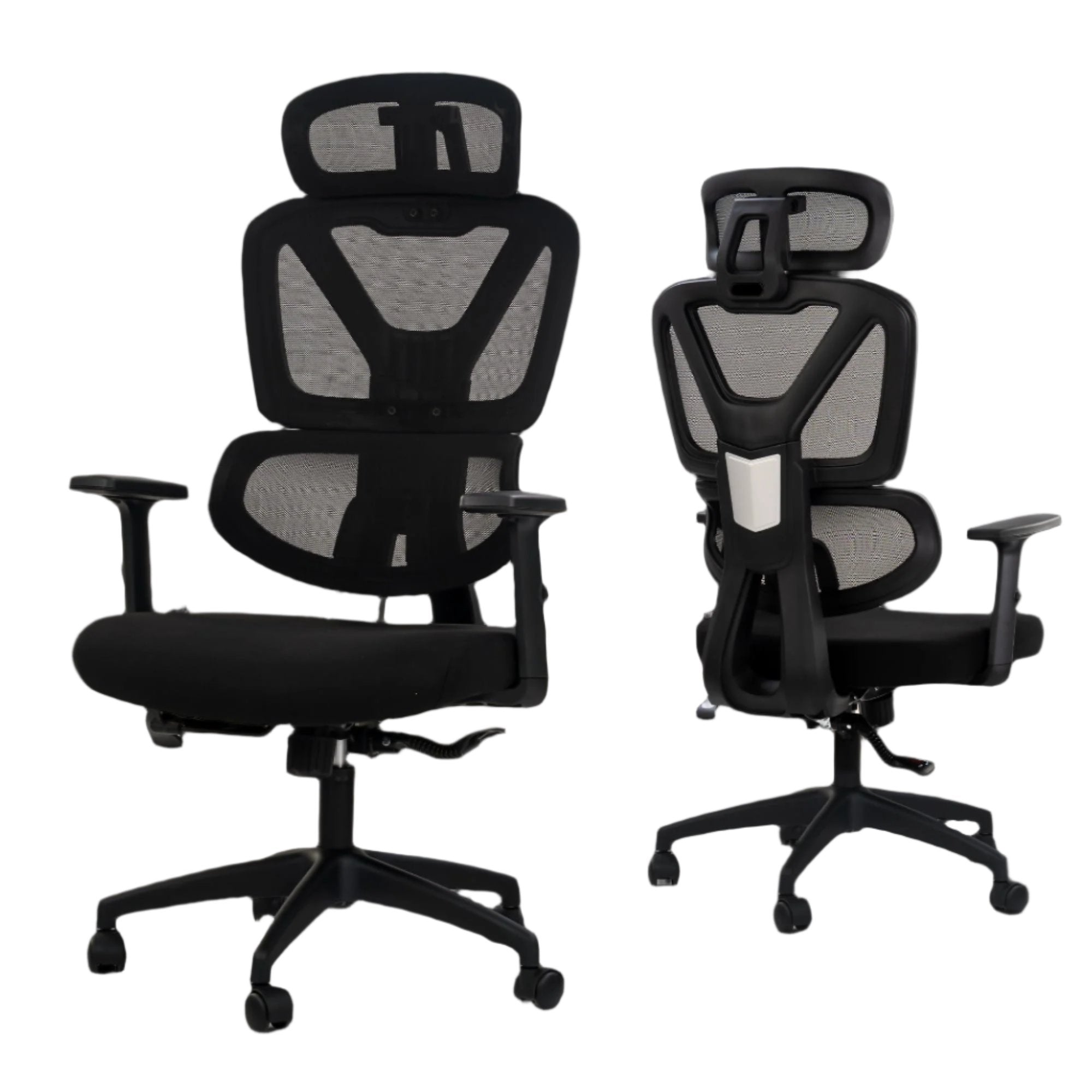 Drogo ProFlex Series Ergonomic Office Mesh Chair with Adjustable Seat, 3D Armrest, Rocking Function, 2D Headrest & Lumbar Support