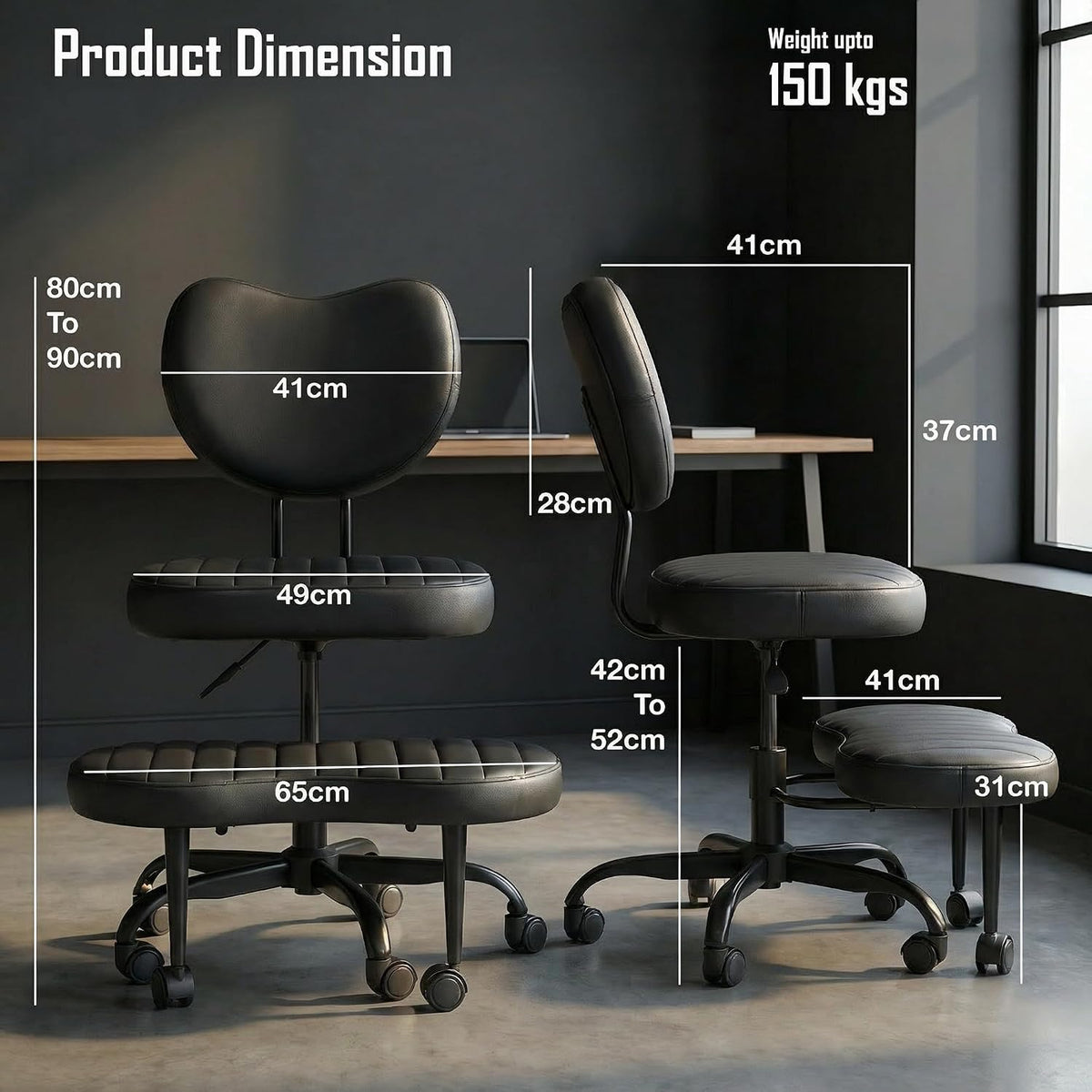 Ergonomic Cross Legged Office Chair 