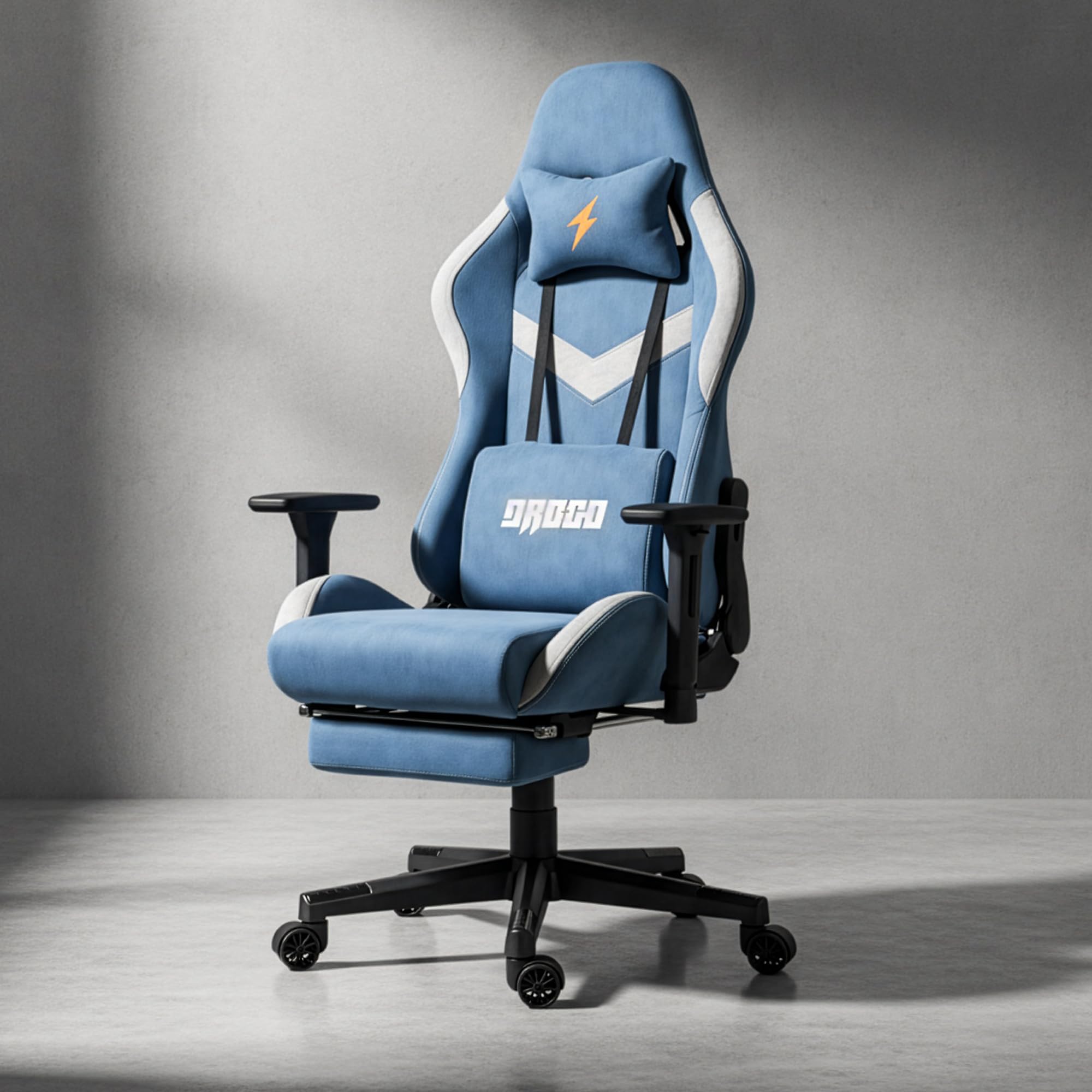 Drogo Evolved Series Ergonomic Gaming Chair With Head & Massager Lumbar Support Pillow