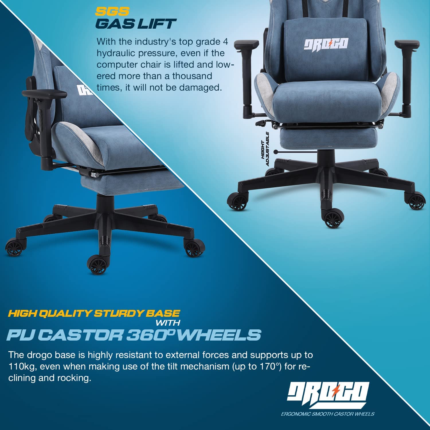 Drogo Evolved Ergonomic Gaming Chair