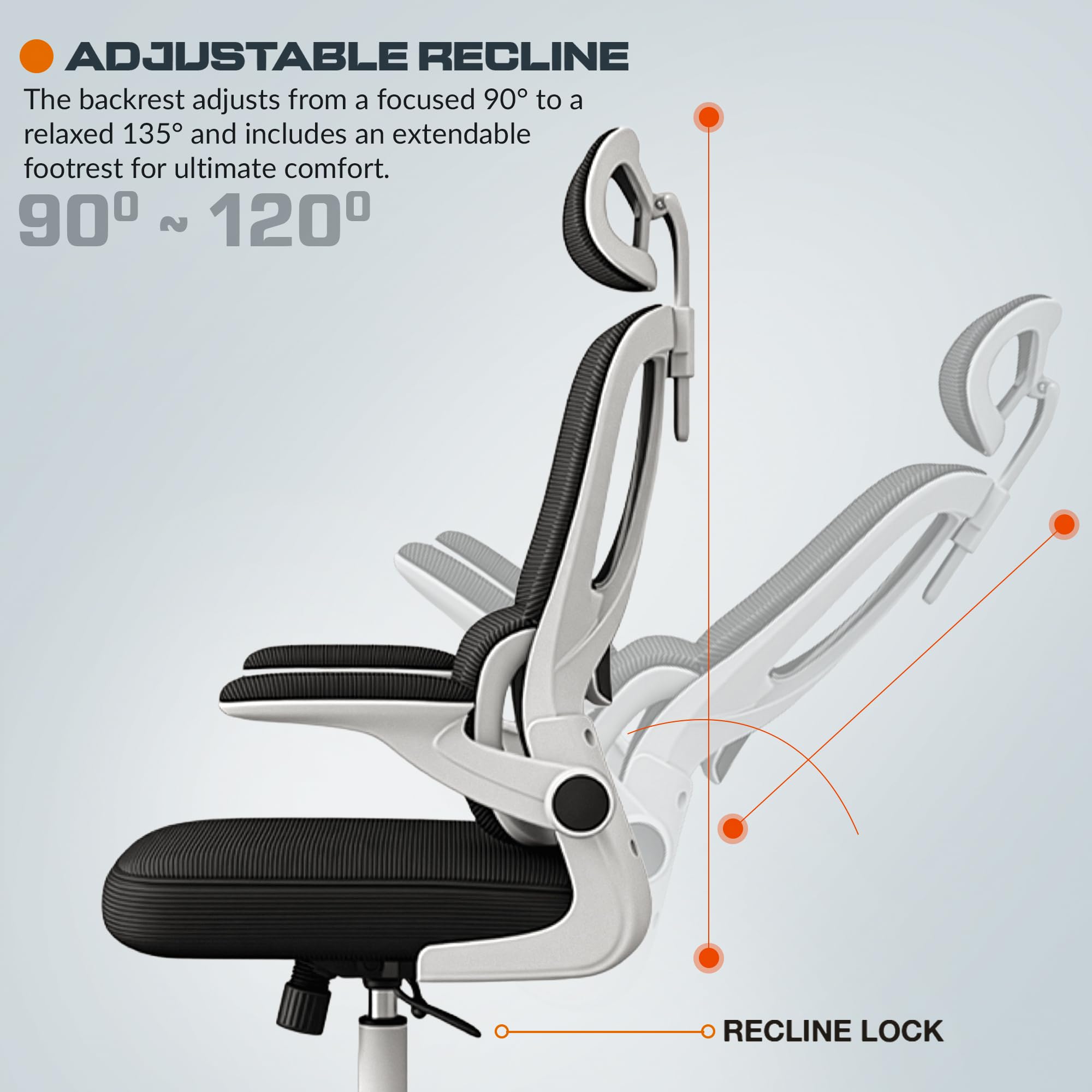 Drogo Ergonomic Office Chair for Work from Home, Desk Chair