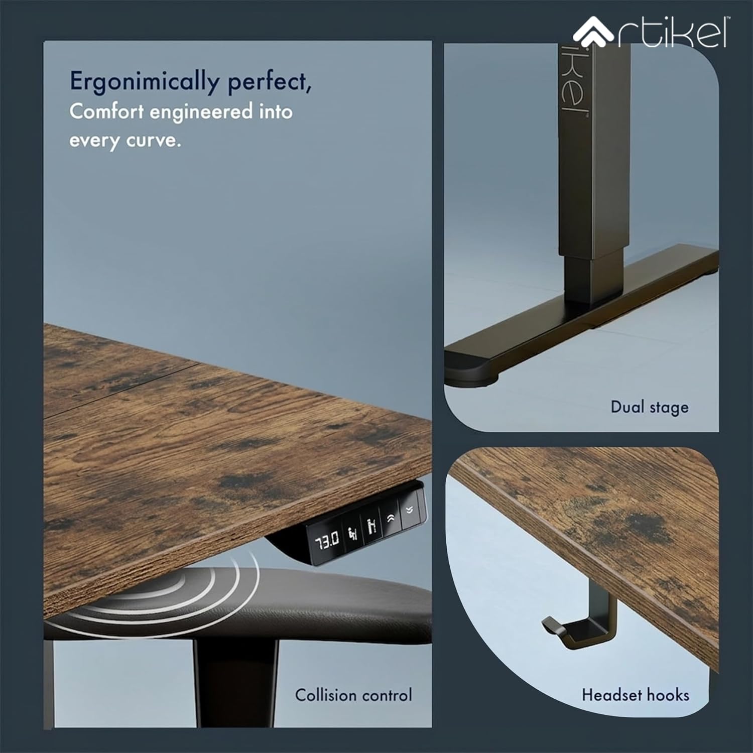 Drogo Eco Electric Height Adjustable Table for Office Work Drogo