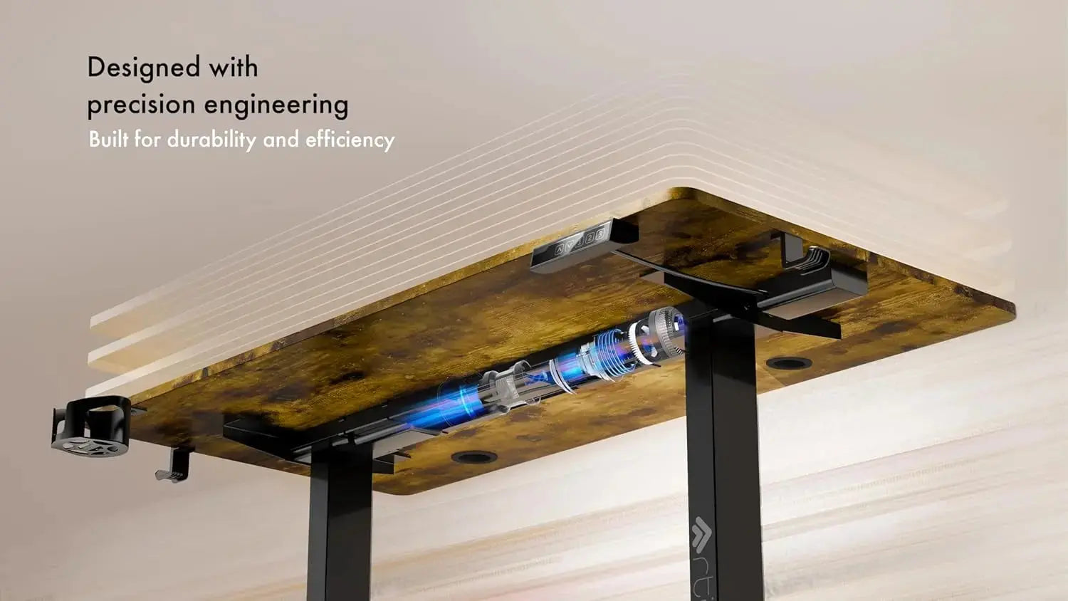 Drogo Eco Electric Height Adjustable Table for Office Work & Home Sit Stand Gaming Desk (120x60cm) Drogo India