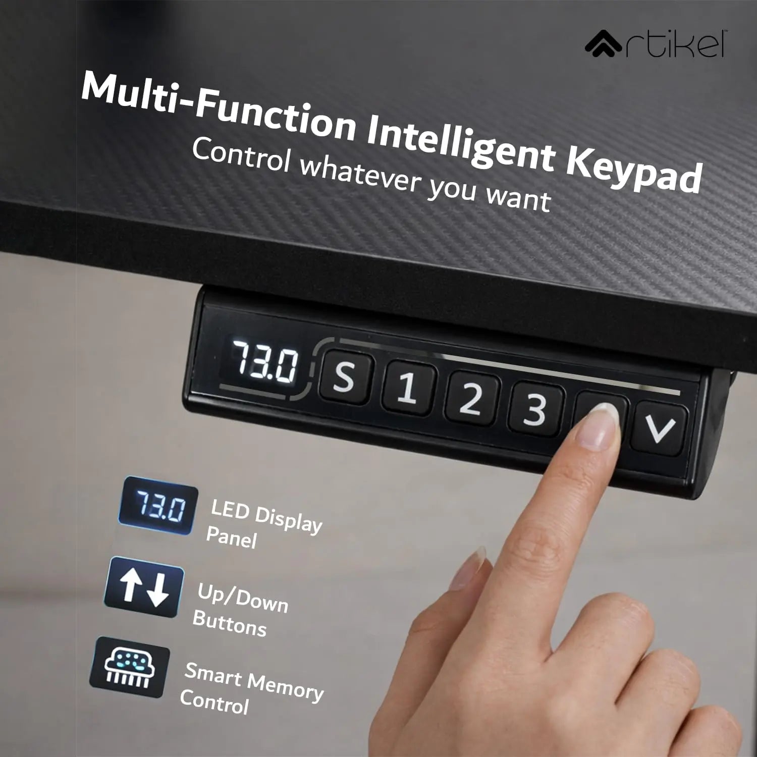 Drogo Electric Height Adjustable Table for Office Work with Keyboard Tray Sit Stand Gaming Desk (120x60cm) Drogo India