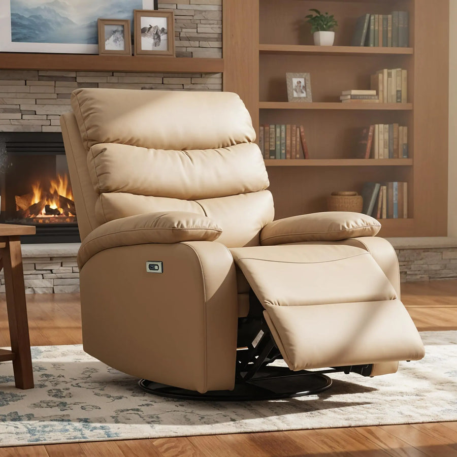 Pre Order Drogo Velora Electric Motorised Recliner Sofa 1 Seater with Rocking, Revolving & Rapid Recline Technology Drogo India