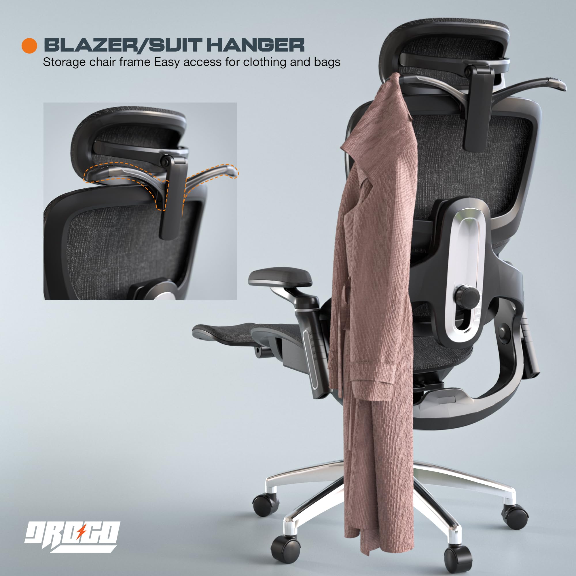 Drogo Evo Lounge Office Chair for Work from Home, Ergonomic Computer Chair