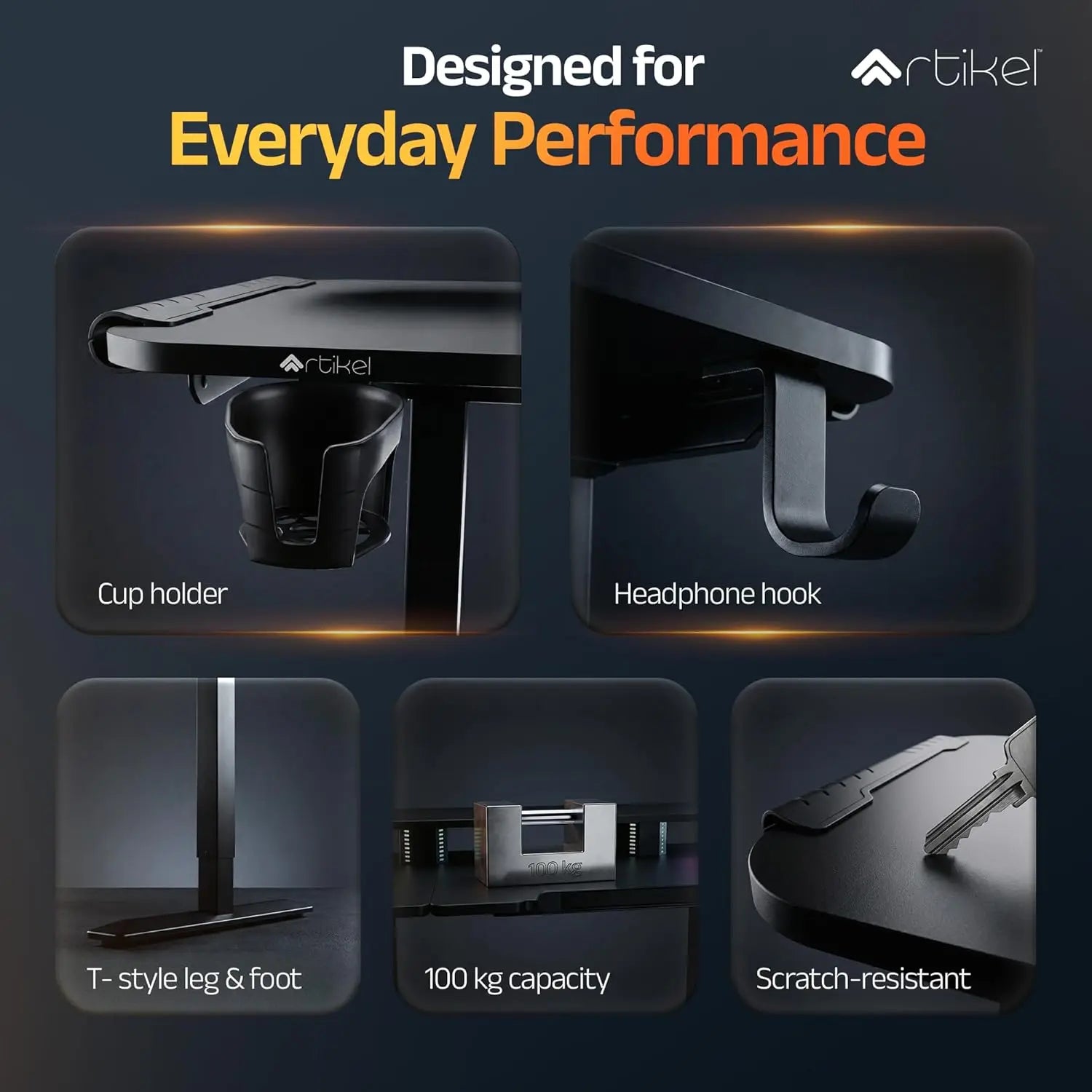 Drogo Phantom Electric Height Adjustable Gaming Table for Home & Office Drogo India