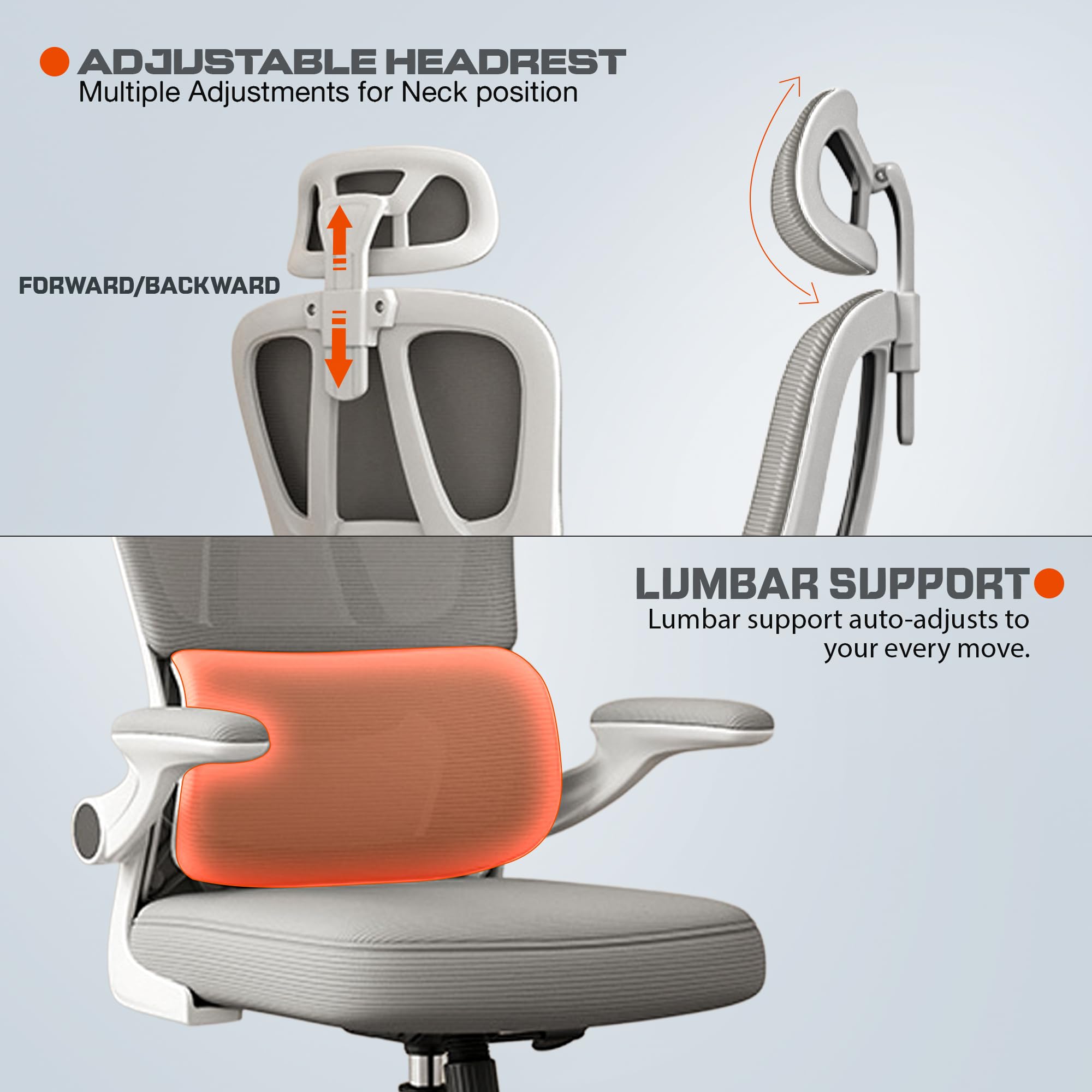 Drogo Ergonomic Office Chair for Work from Home, Desk Chair