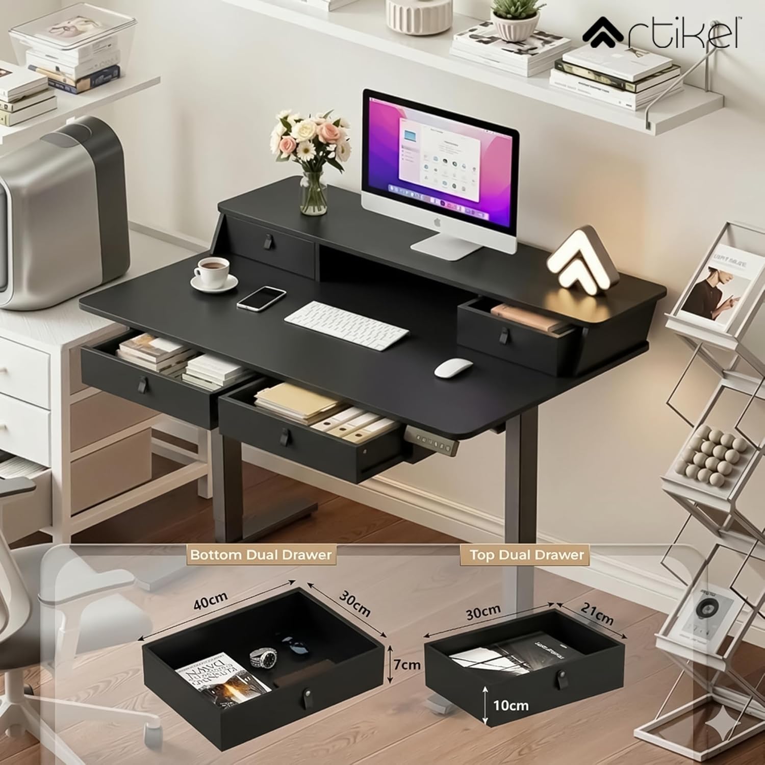 Drogo Valor Electric Height Adjustable Standing Desk