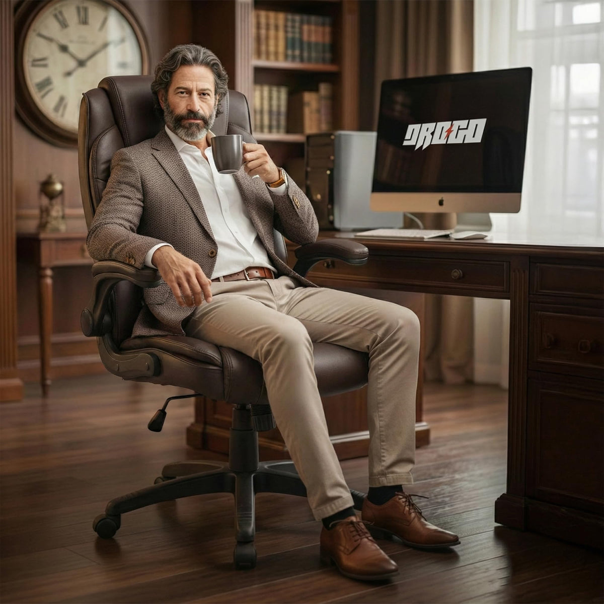Drogo Dominus Ergonomic Leather Office Chair