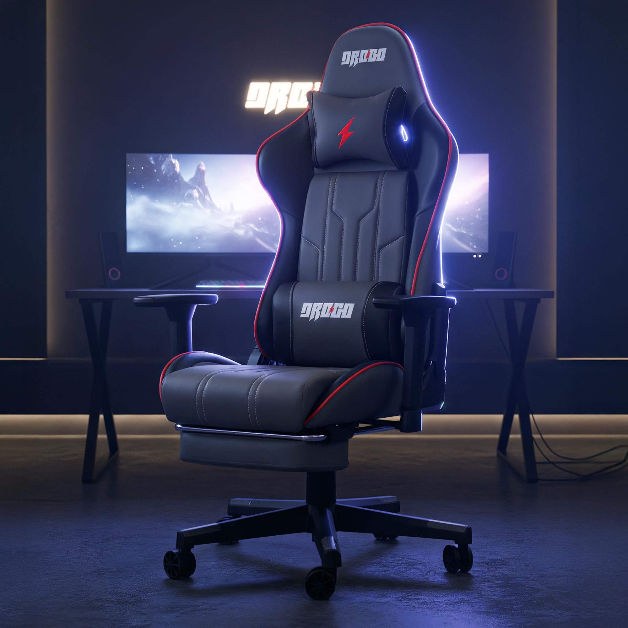 Drogo Wrath Pro Ergonomic Gaming Chair with Adjustable Seat, PU Leather
