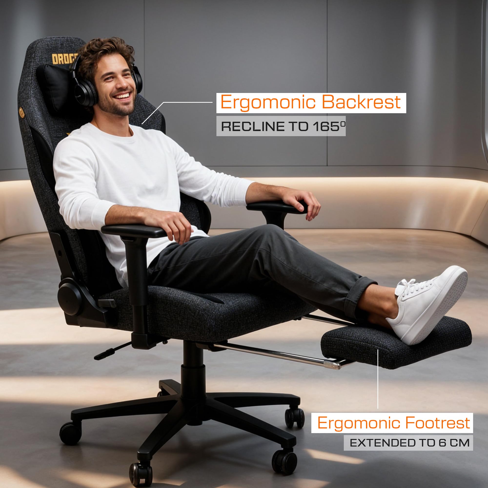 Drogo Titan Ultra Ergonomic Gaming Chair with Soft Weave Mesh Fabric
