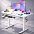 Drogo Electric Height Adjustable Table for Office Work with Keyboard Tray (120x60cm) Drogo India