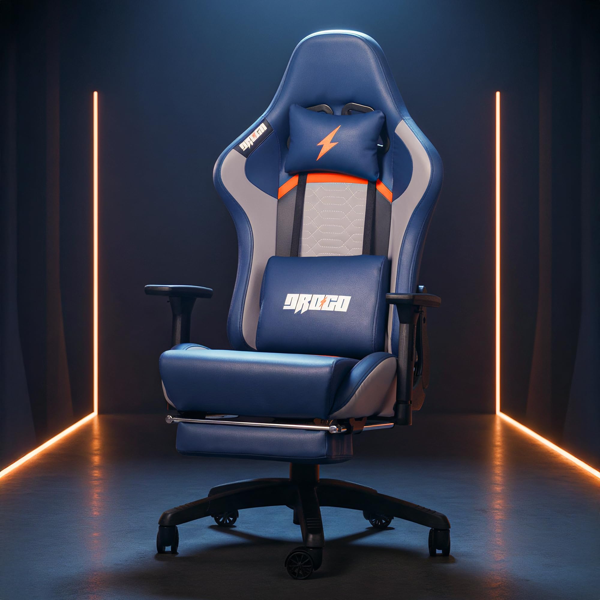 Drogo Racer Pro Series Gaming Chair Computer Chair With Pu Leather, Adjustable Seat