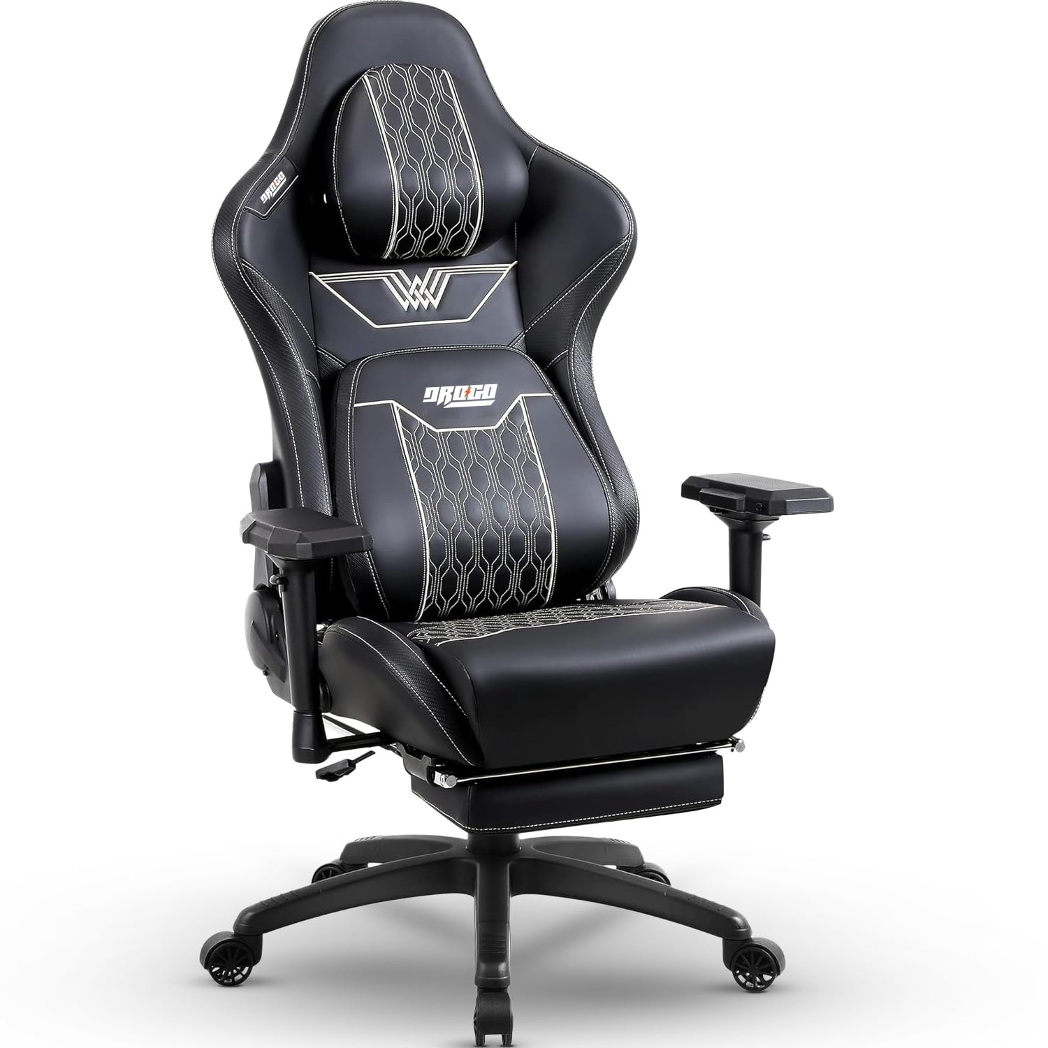 Drogo ProForm Series Ergonomic Gaming Chair with 4D Armrest, Adjustable Seat & Foot Rest