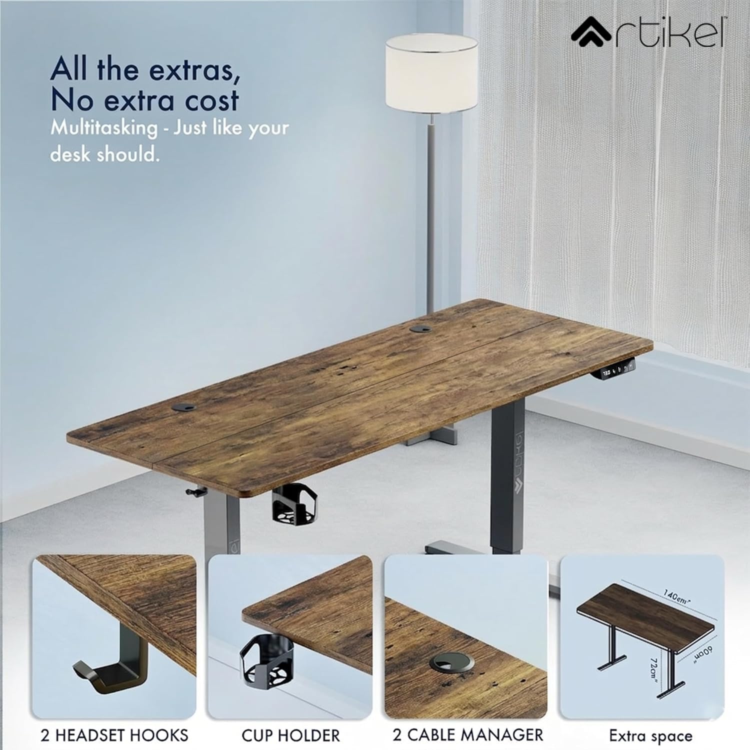 Drogo Eco Electric Height Adjustable Table for Office Work Drogo