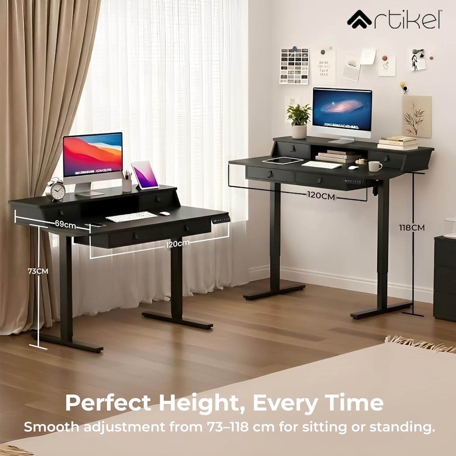 Drogo Valor Electric Height Adjustable Standing Desk