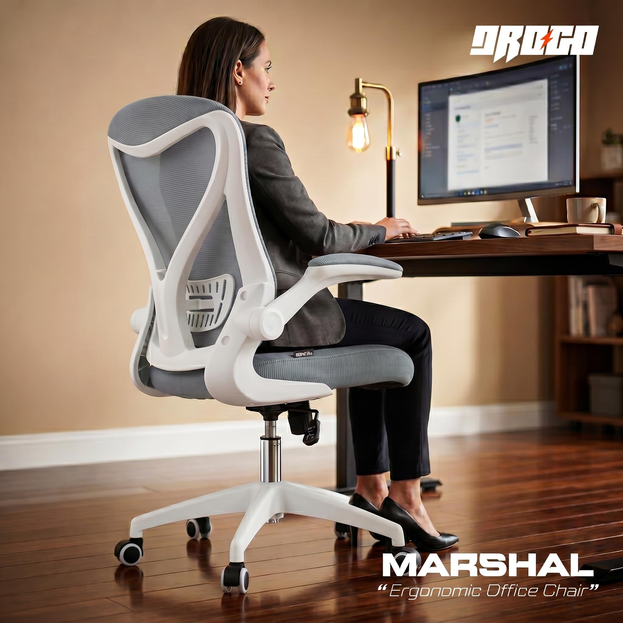 Drogo Marshal Lite Ergonomic Office Chair for Work from Home