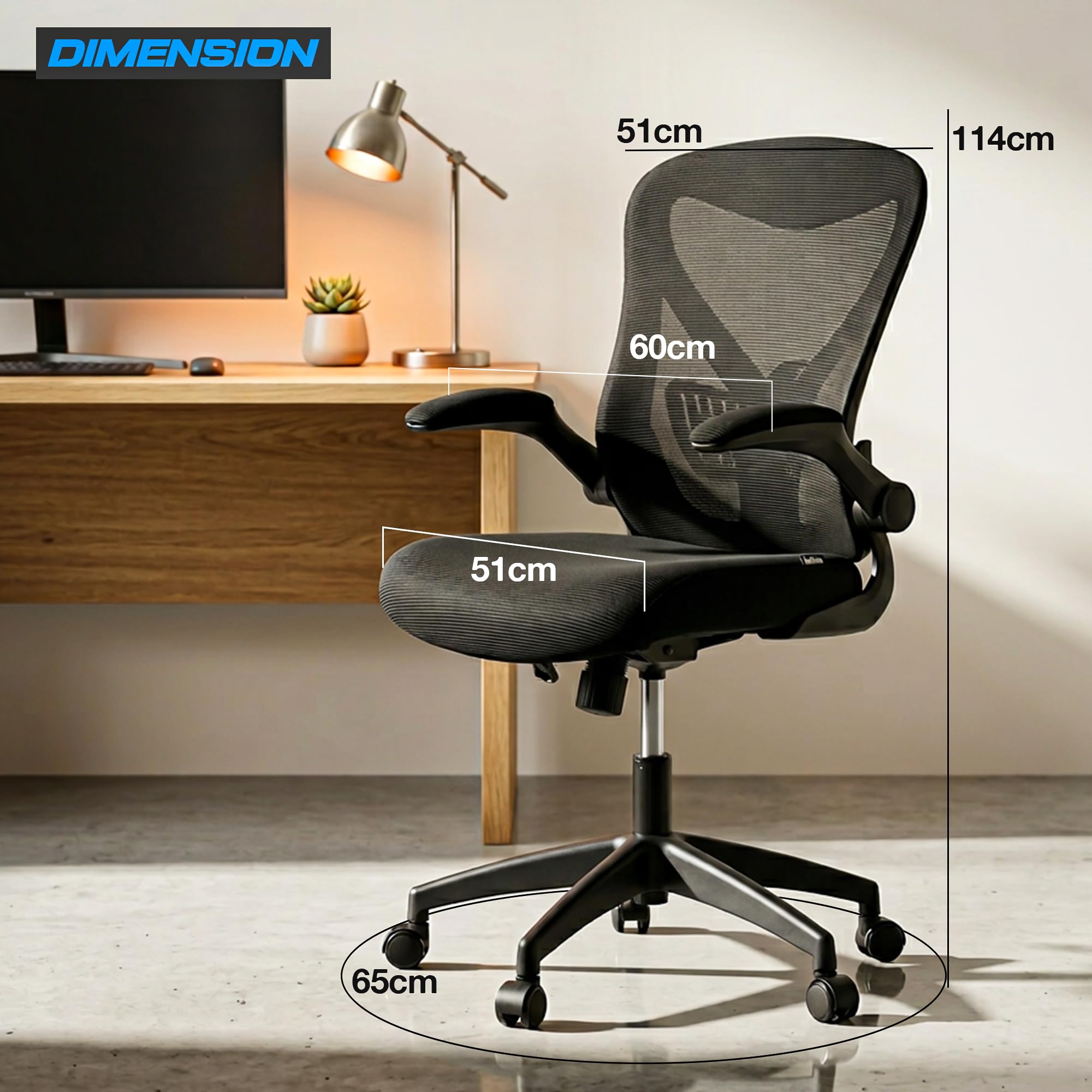 Drogo Marshal Lite Ergonomic Office Chair for Work from Home